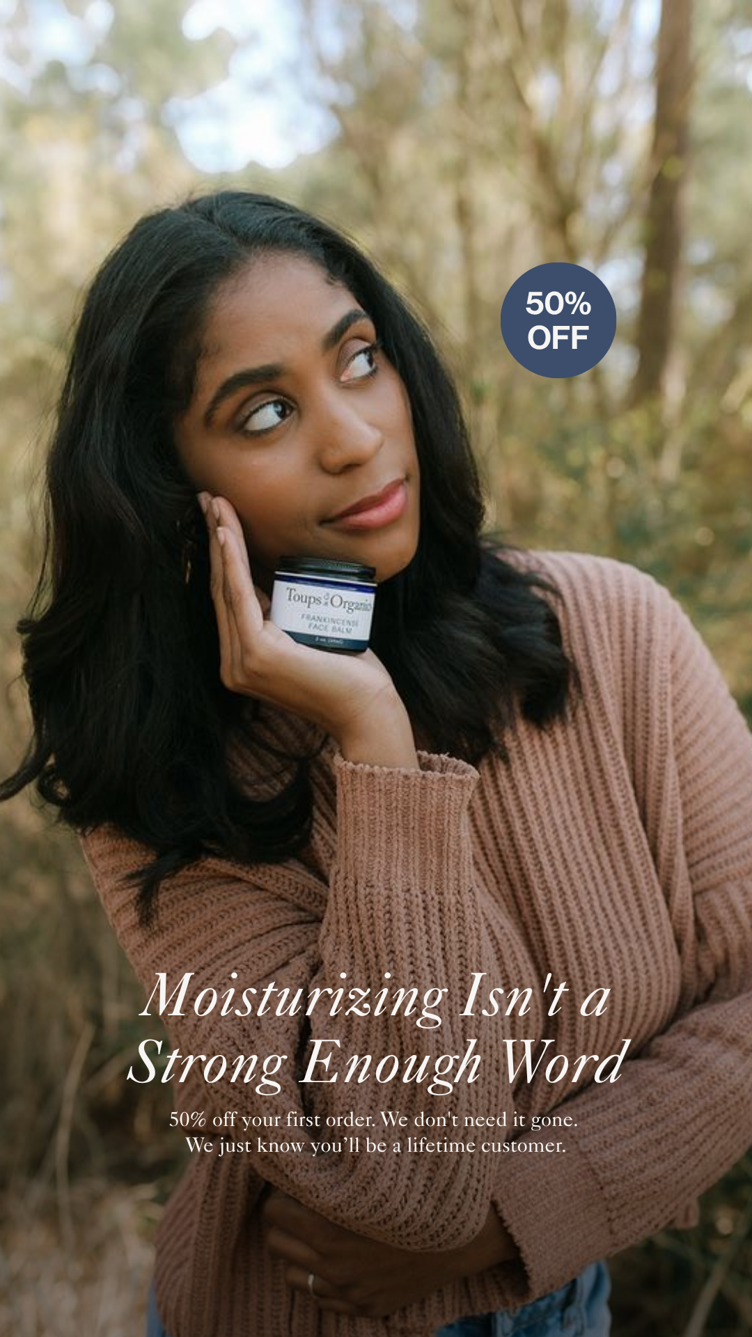 Toups and Co Organics Facebook ad