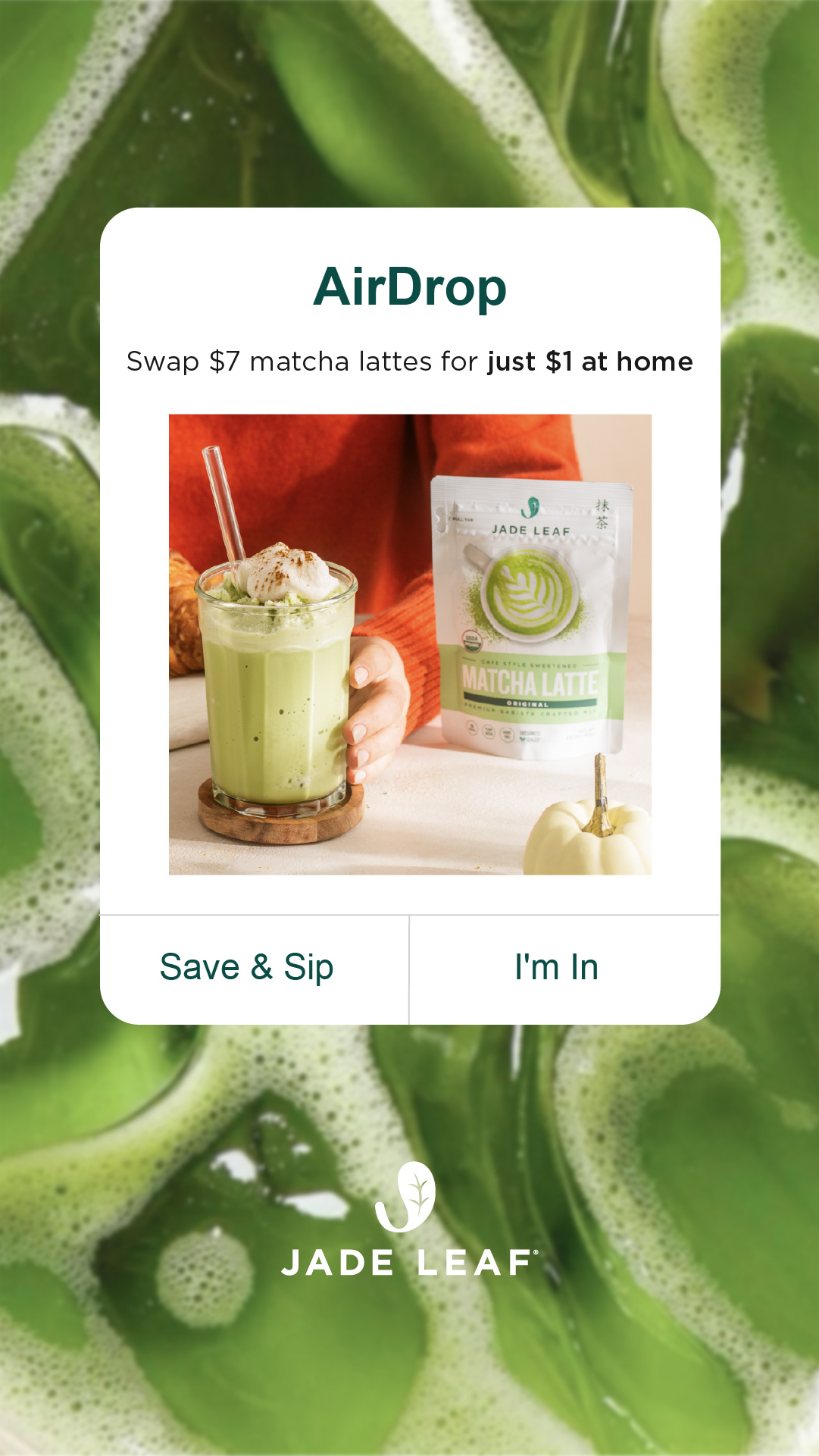 Jade Leaf Matcha Facebook ad