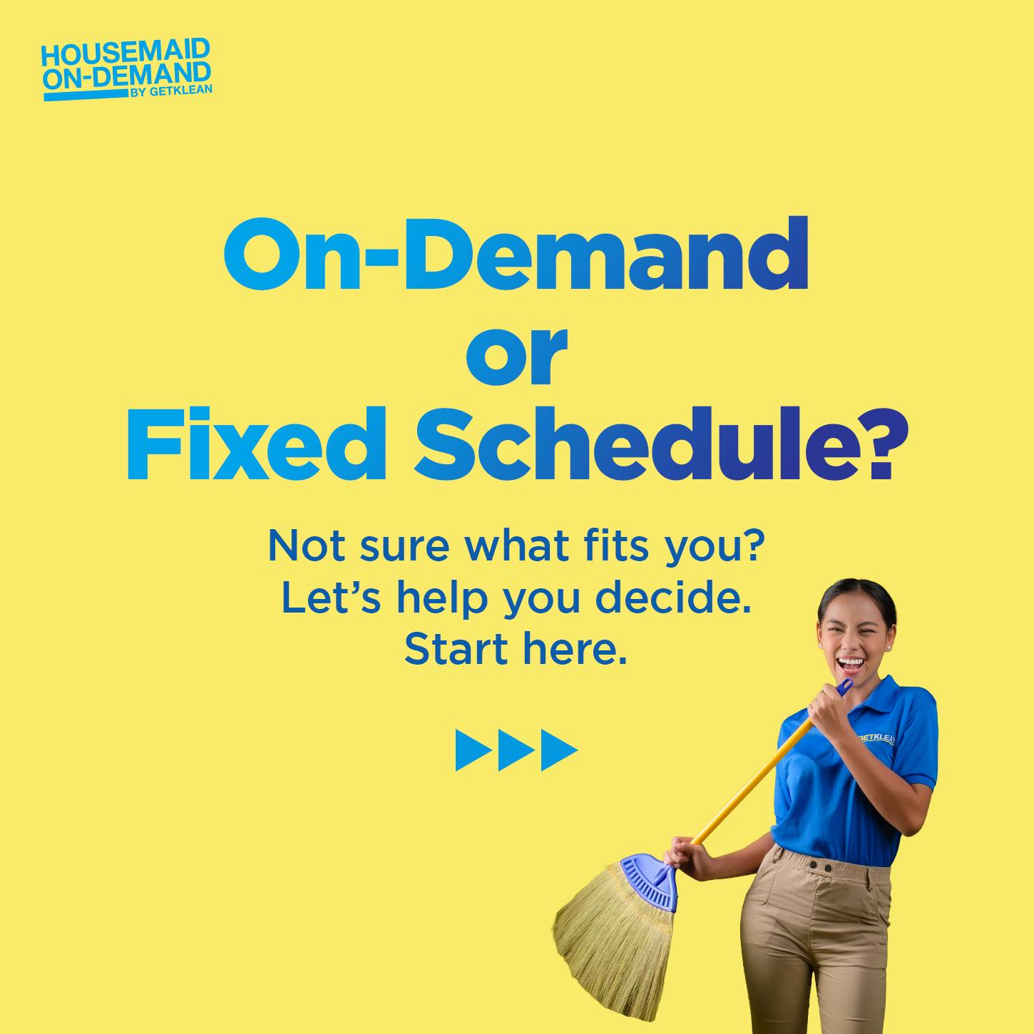 Housemaid On-Demand - Cebu Facebook ad: On-Demand or Fixed Schedule?