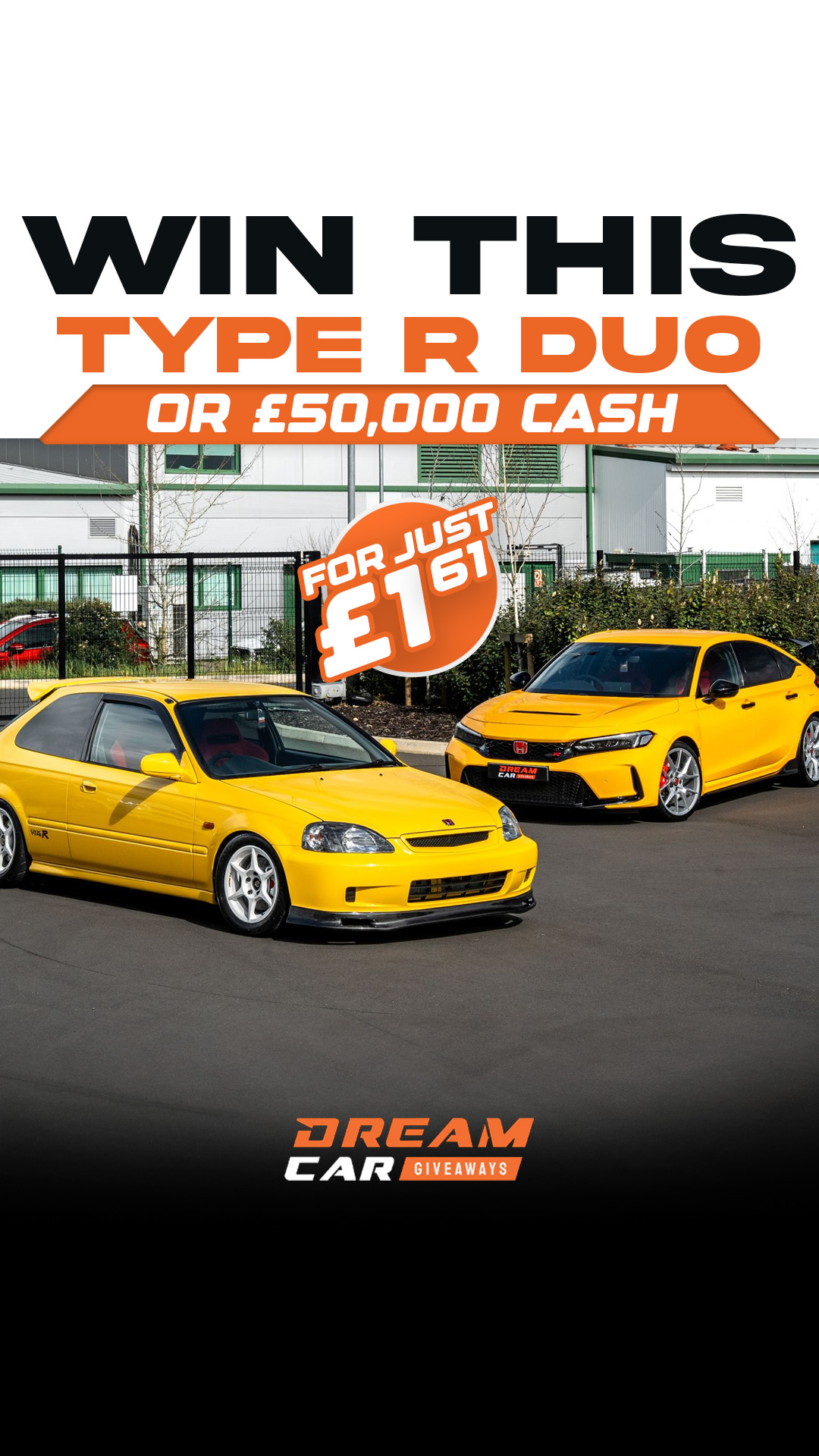 Dream Car Giveaways Facebook ad