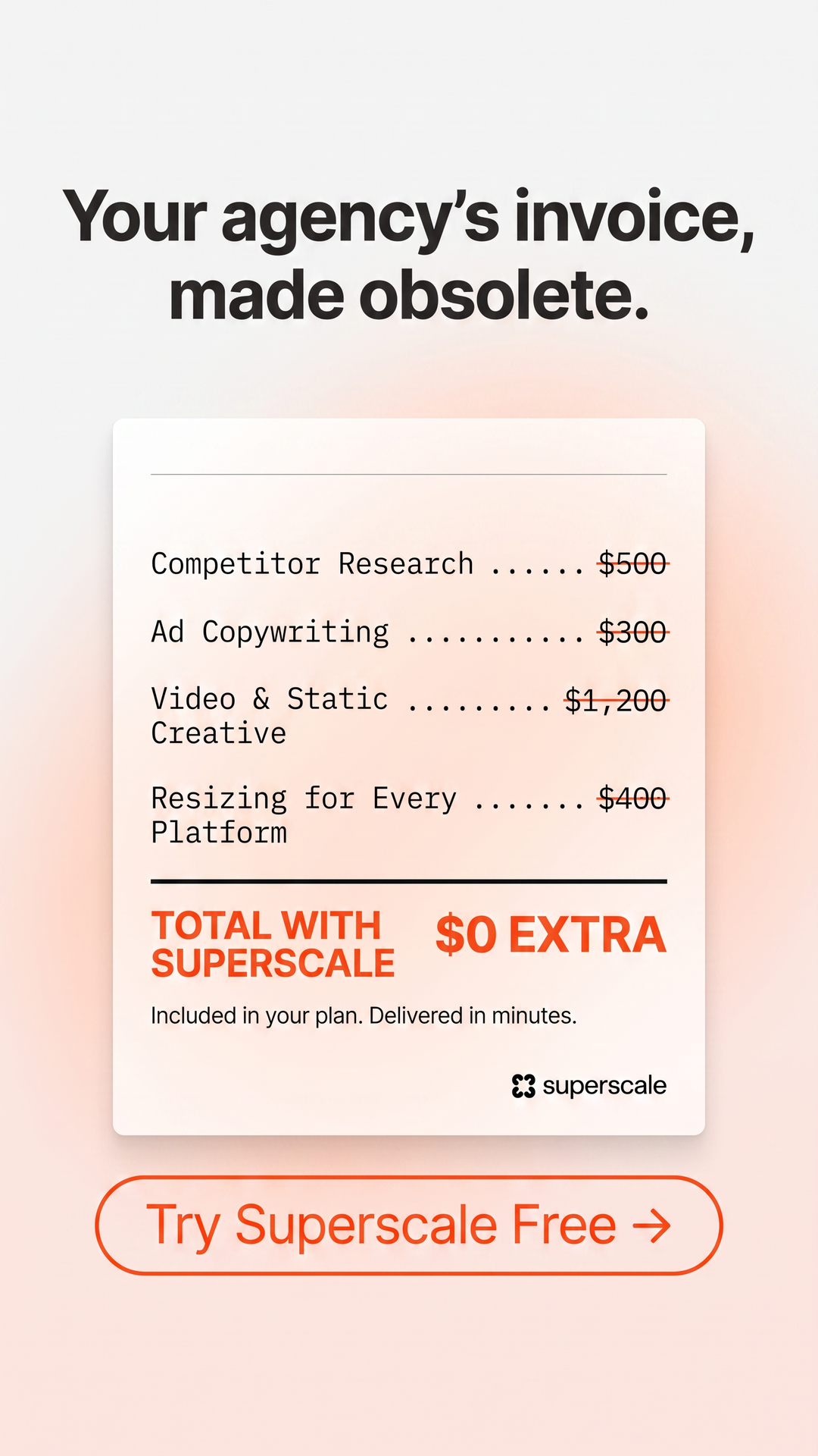 Superscale AI Facebook ad