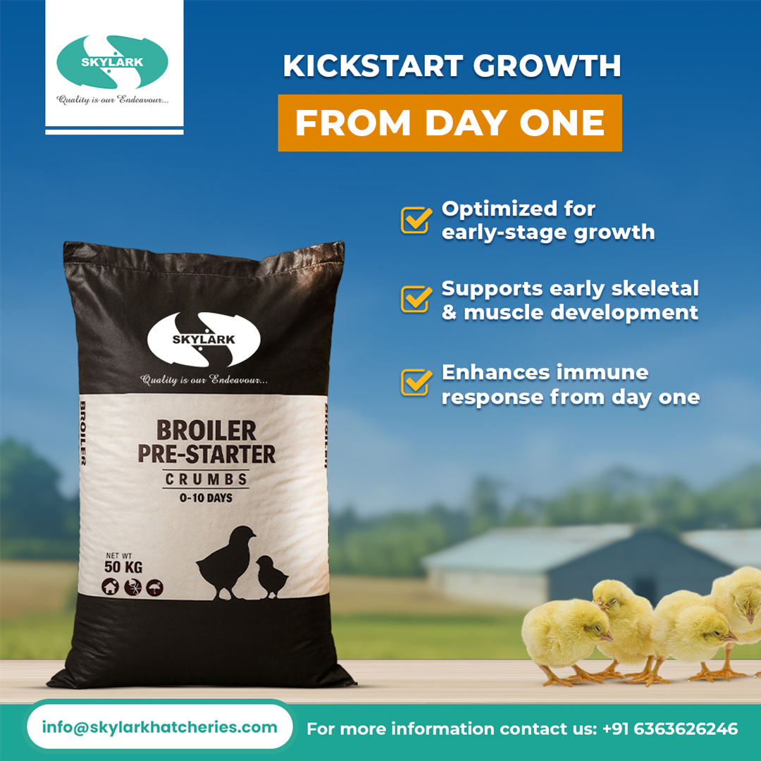 Skylark Feeds Pvt Ltd Facebook ad: Give your flock the perfect start, growth, and…