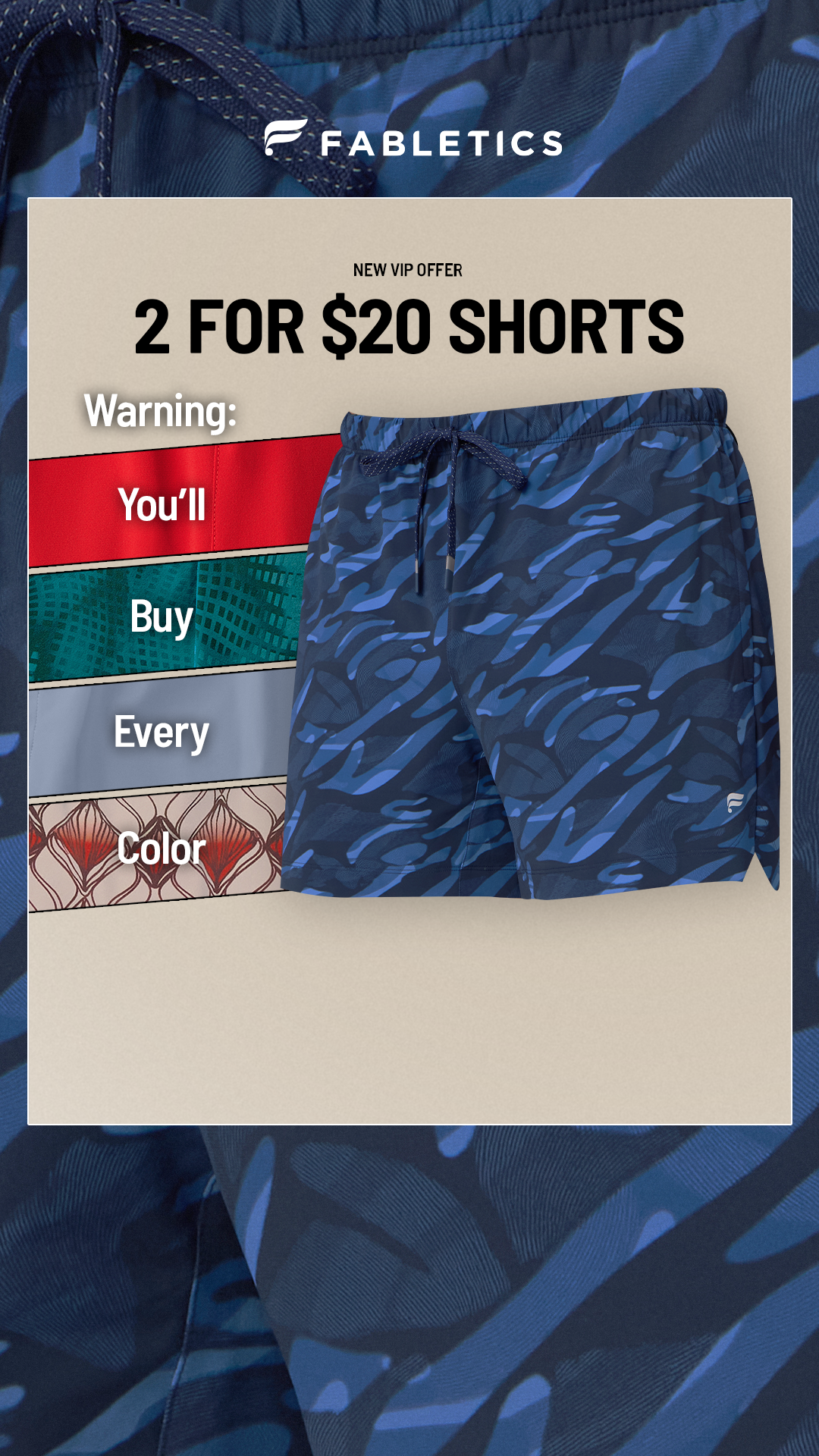 Fabletics Men Facebook ad