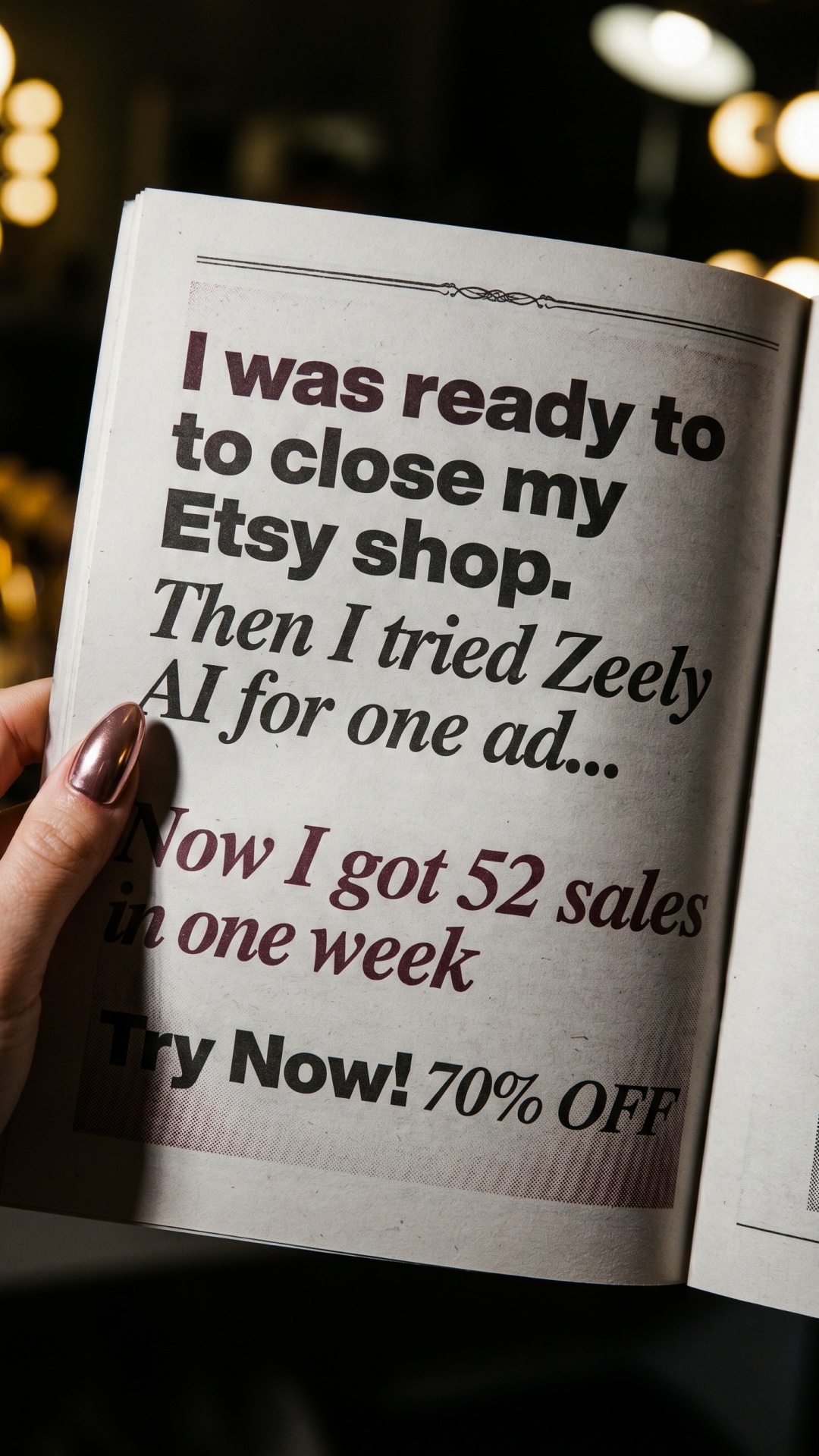 Zeely: AI Ads Maker Facebook ad