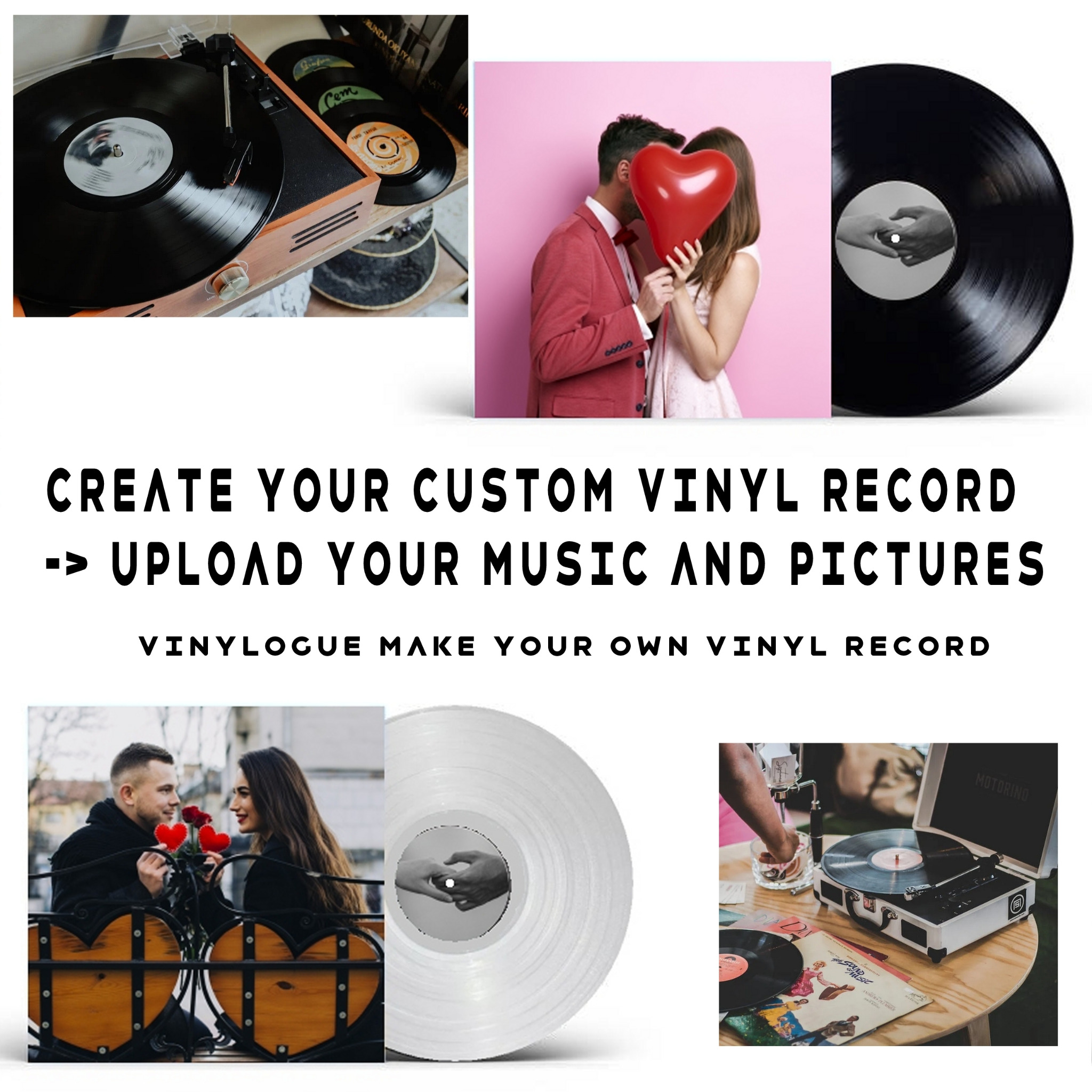 Vinylogue Facebook ad: Vinylogue | Création vinyle personnalisé | Gravure de…