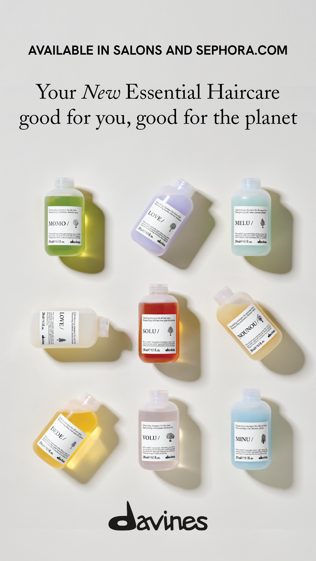 Davines Facebook ad