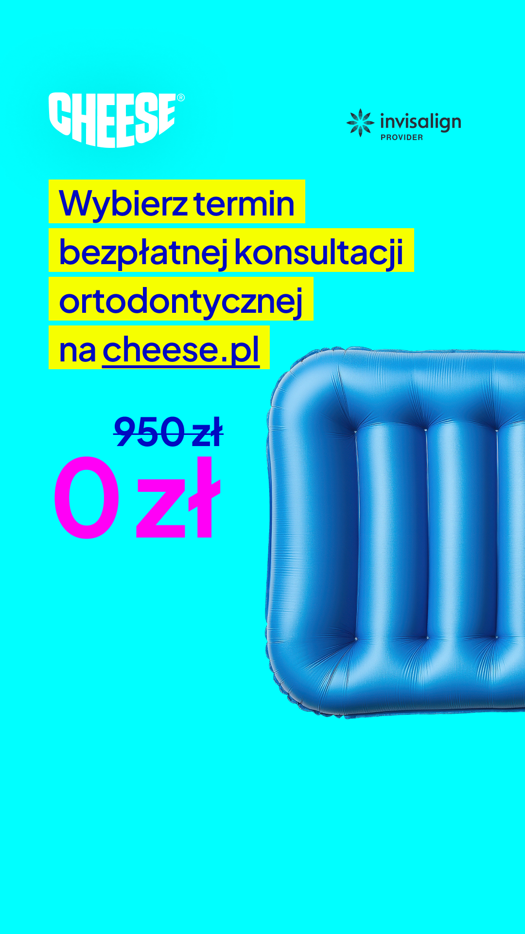 Cheese Ortodoncja Przyszłości Facebook ad