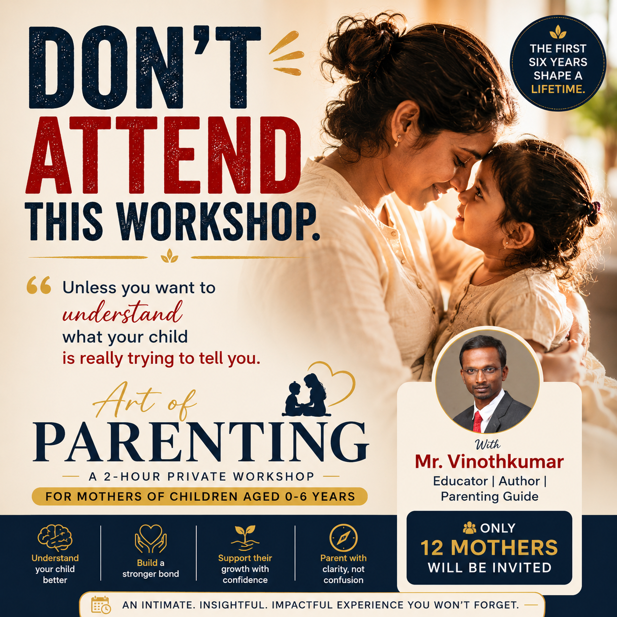 Vruksha Montessori Internationale School - Karaikal Facebook ad: The first 6 years shape far more than…