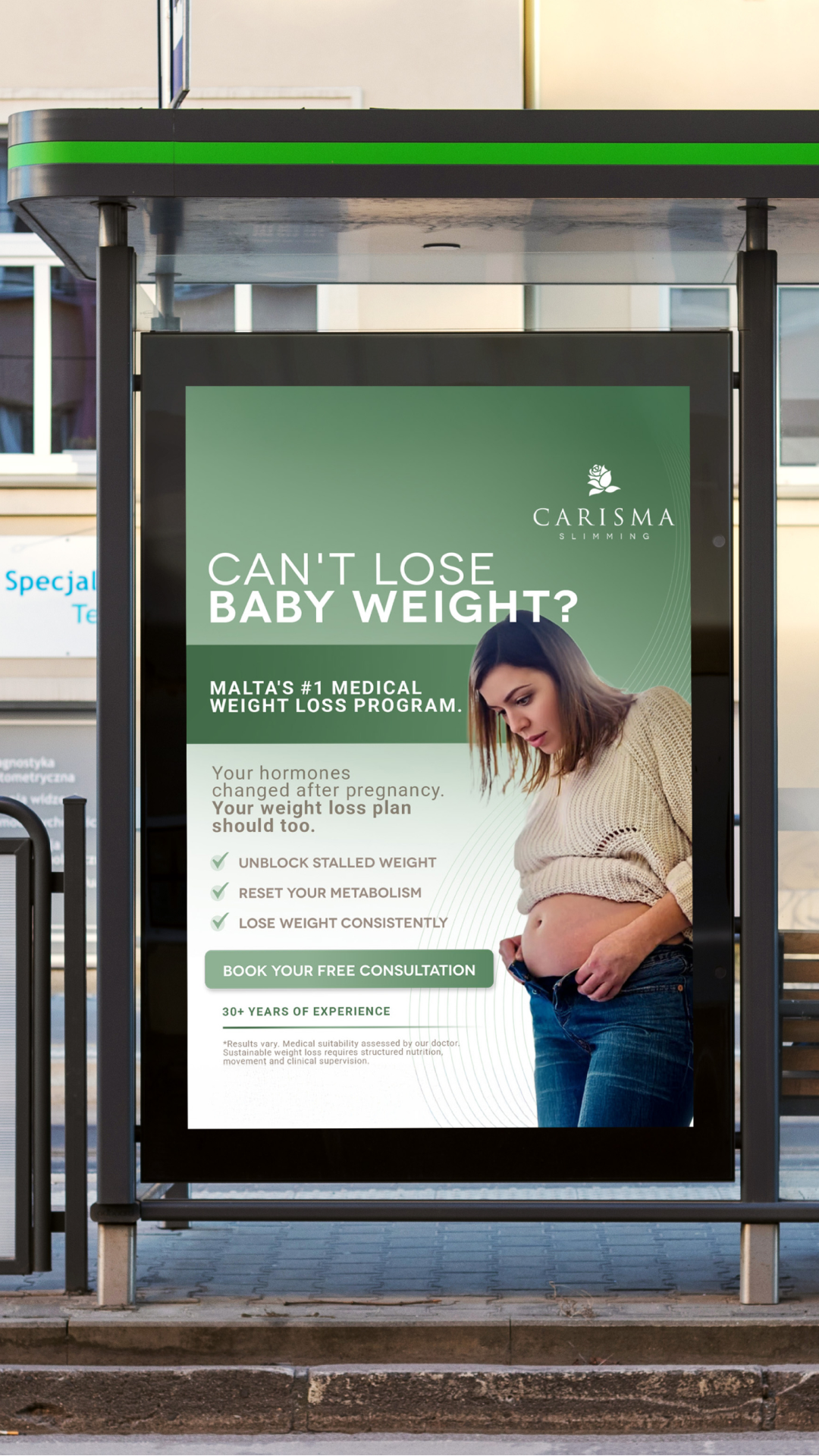Carisma Slimming Facebook ad