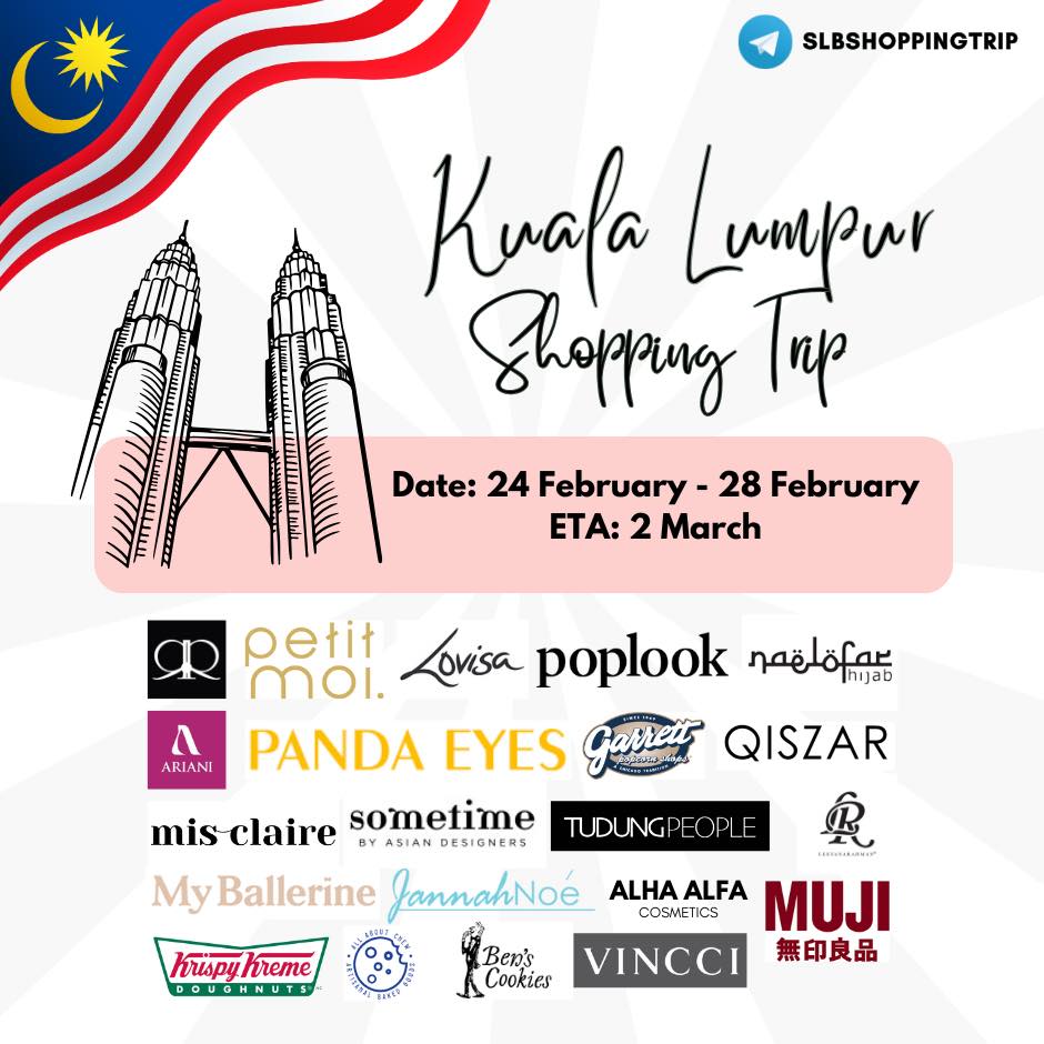 Shopping with Sweet Little Boo Facebook ad: KL TRIP 24/2 - 27/2