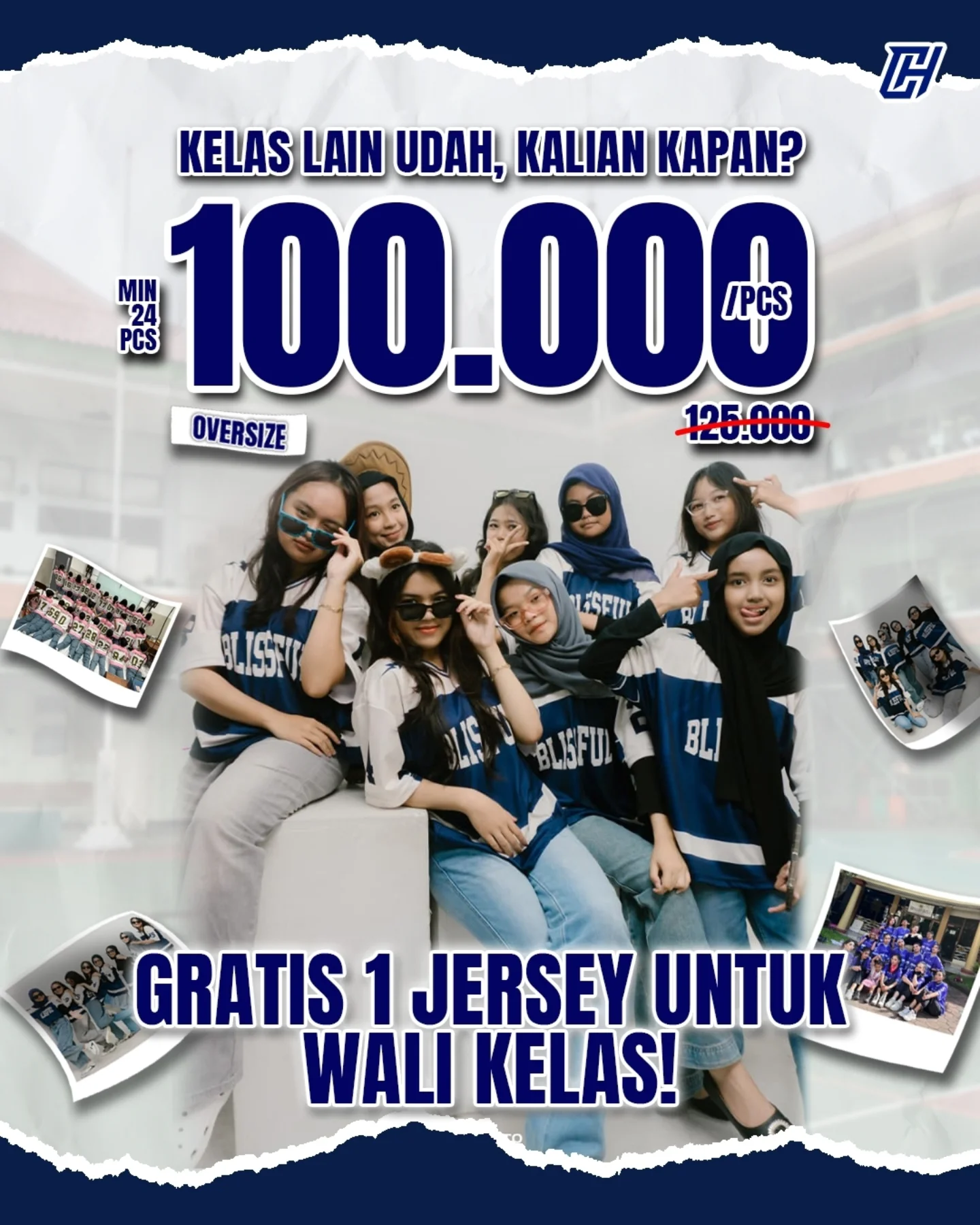 Produsen Jersey Printing Sublime Facebook ad: Kelas lain udah mulai bikin jersey kelas, masa…