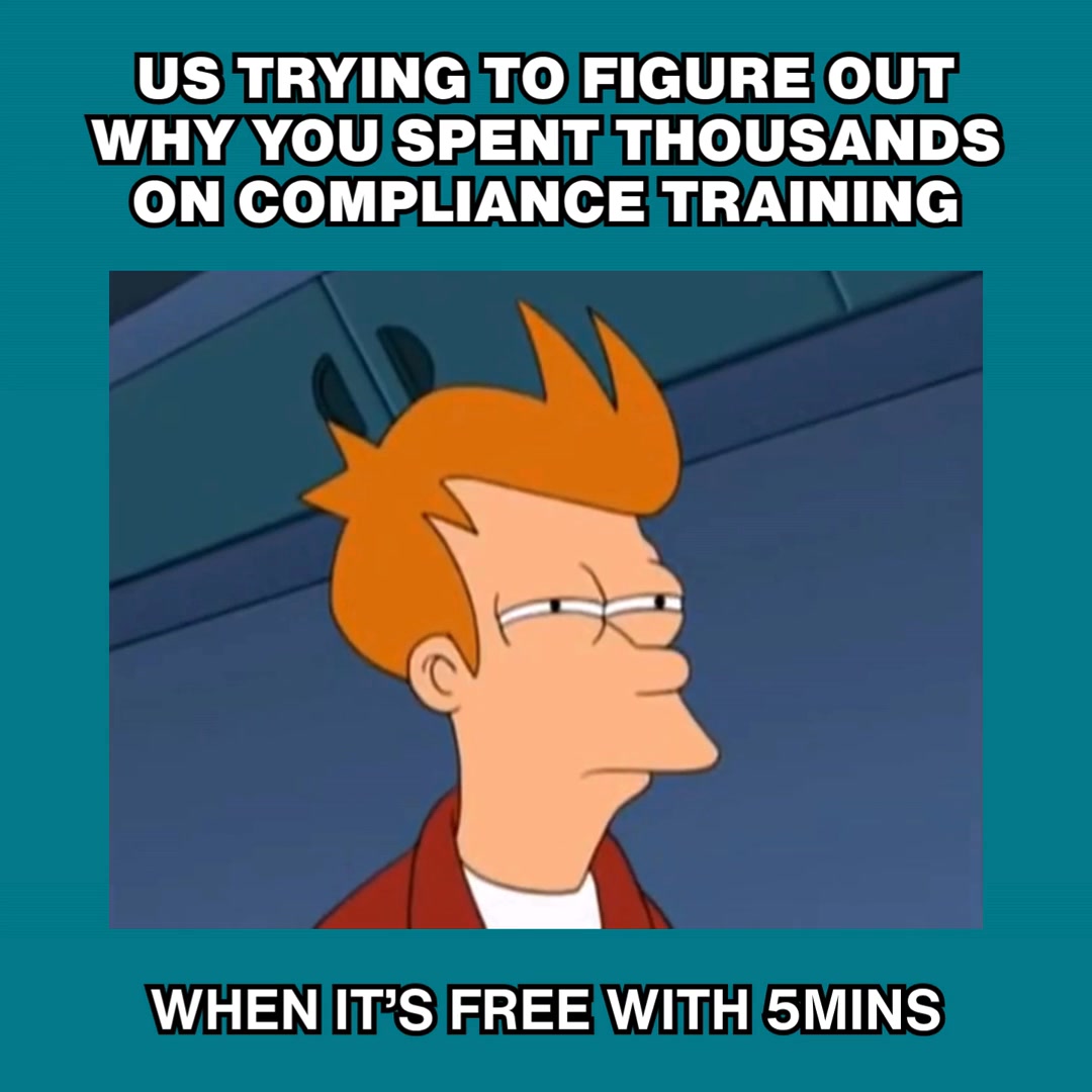5Mins Facebook ad: Access FREE compliance training for your whole team