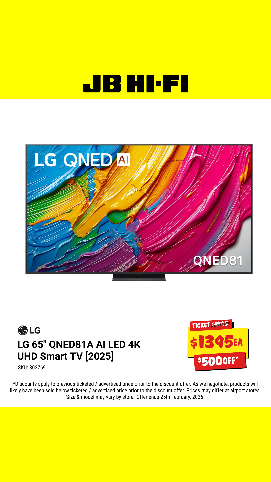 JB Hi-Fi Facebook ad