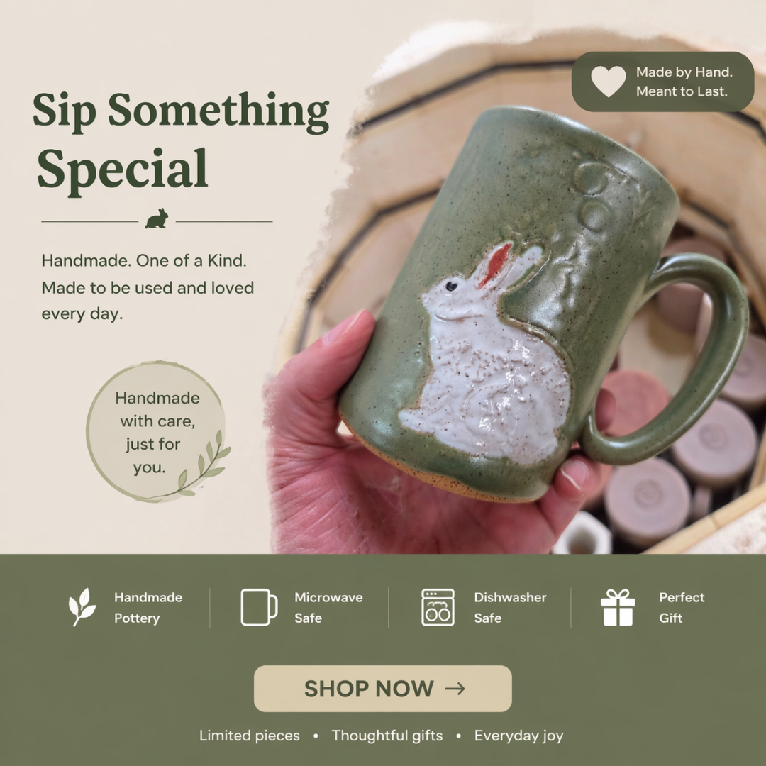 White Squirrel Clayworks Facebook ad