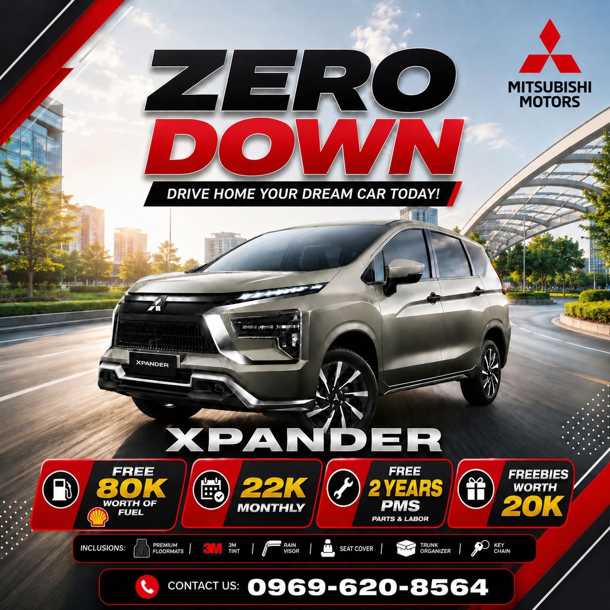 Michael Ocsan - Mitsubishi Peak Commonwealth Motors Facebook ad: CALL FOR FAST SERVICE @ 0969-620-8564