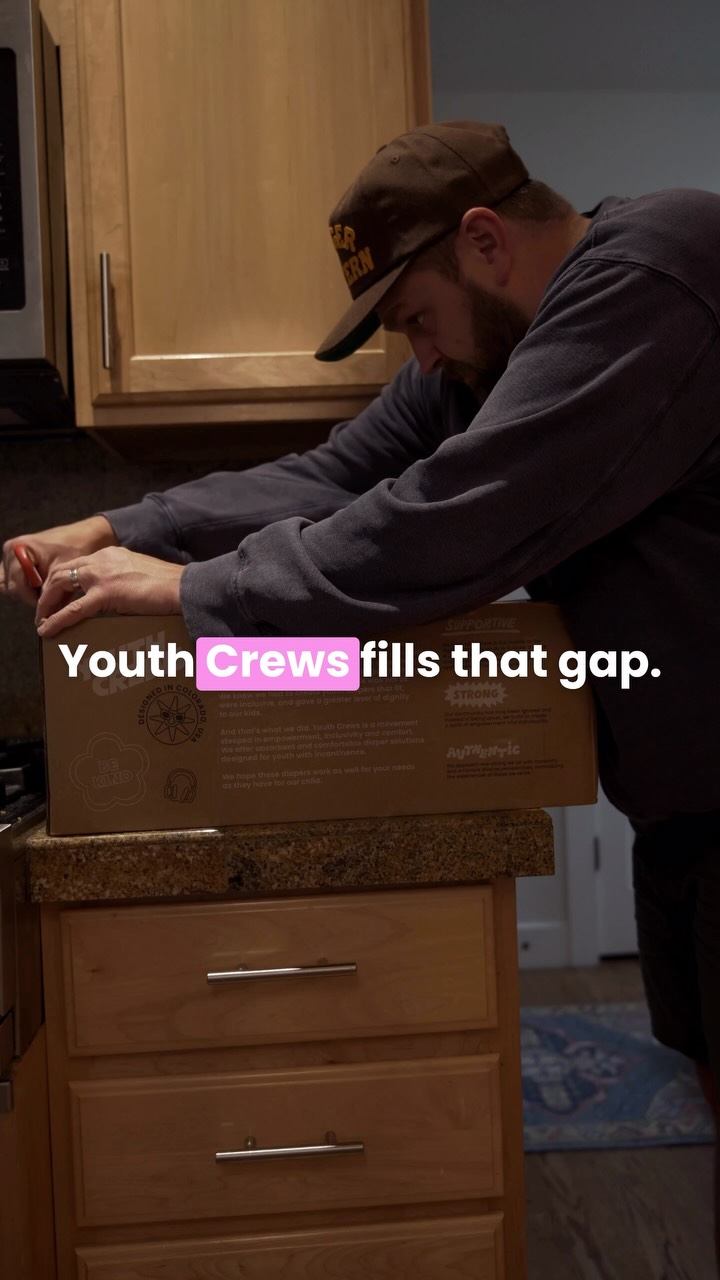 Youth Crews Facebook ad: My disabled daughter needed a size 9 diaper.