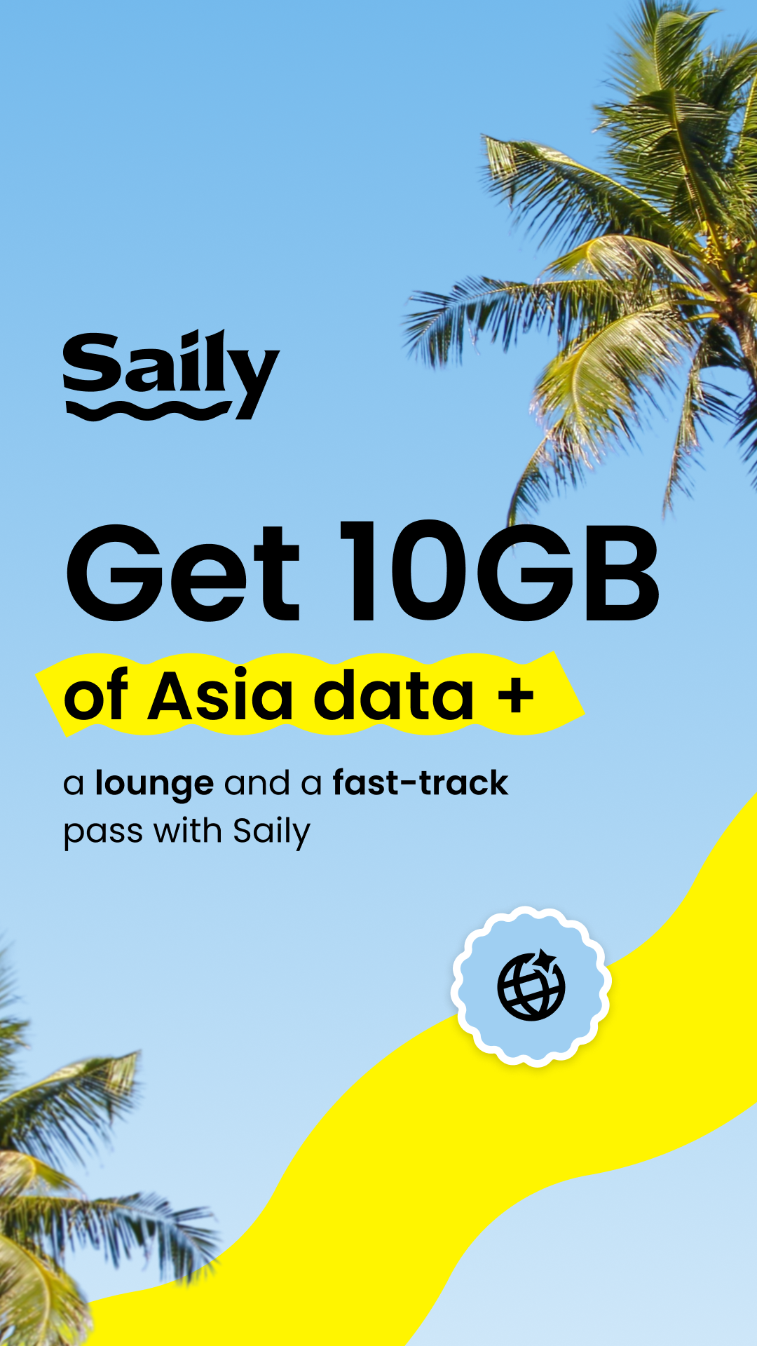 Saily Facebook ad