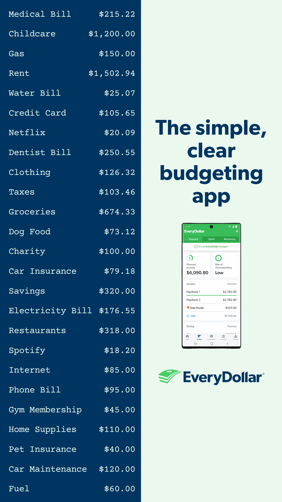 EveryDollar Facebook ad