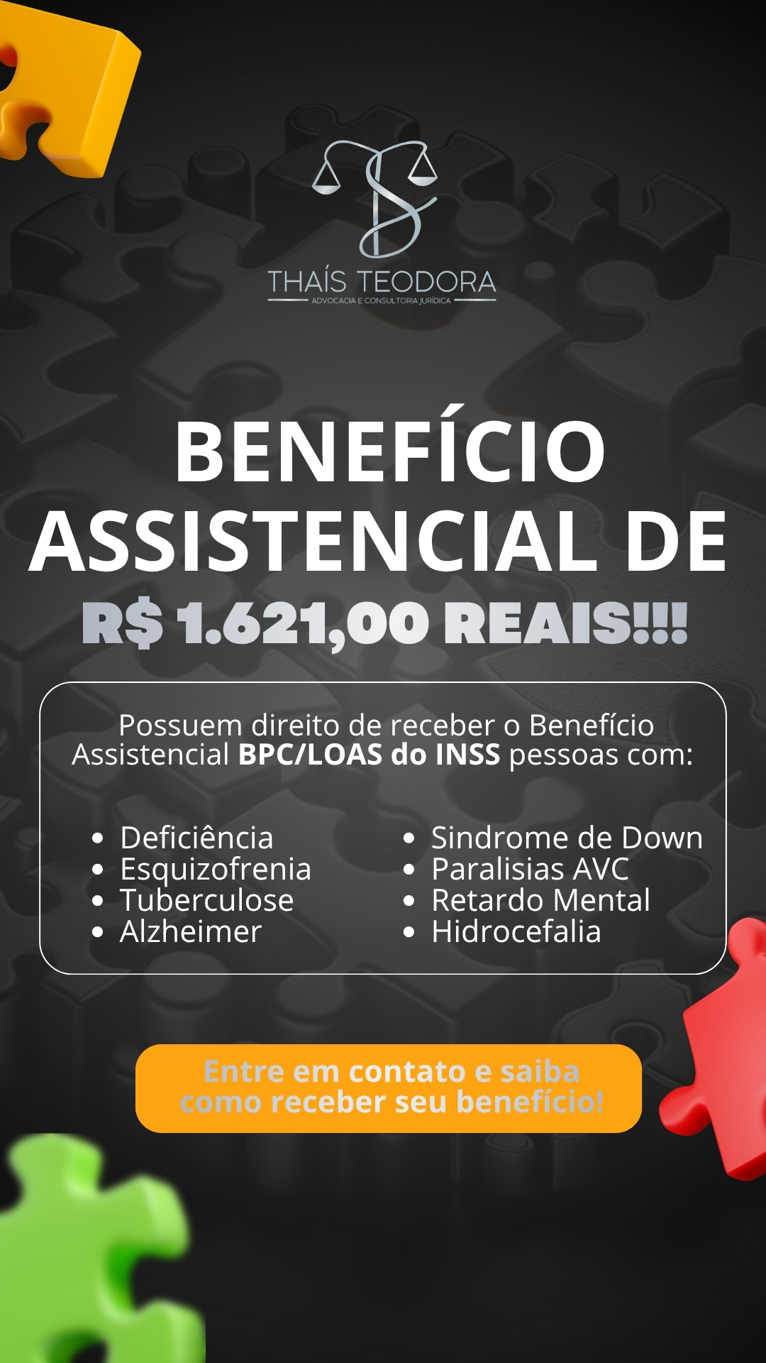 Thaís Teodora - Advocacia e Consultoria Jurídica Facebook ad from Mar 26, 2026