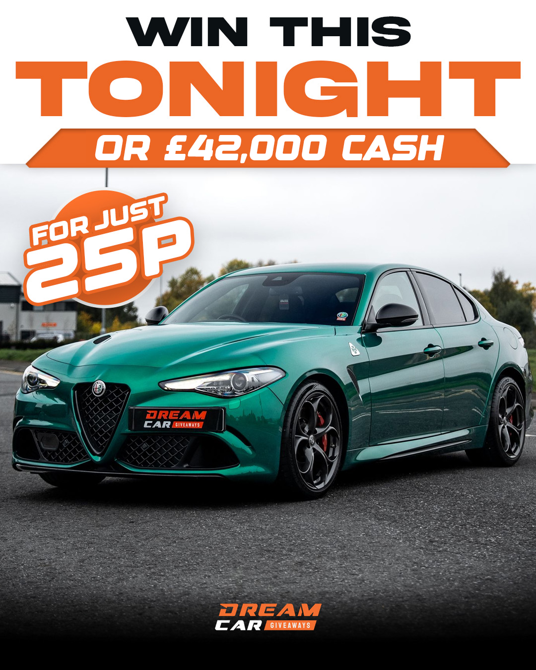 Dream Car Giveaways Facebook ad