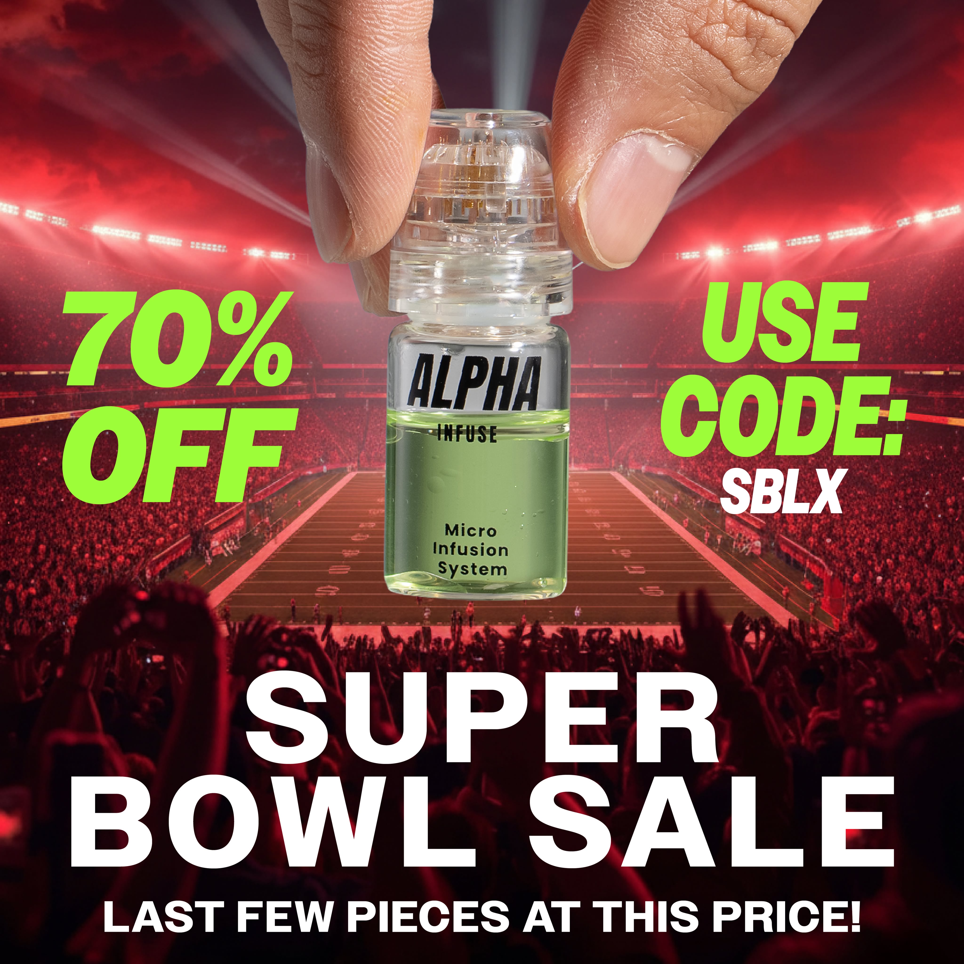 AlphaInfuse Facebook ad