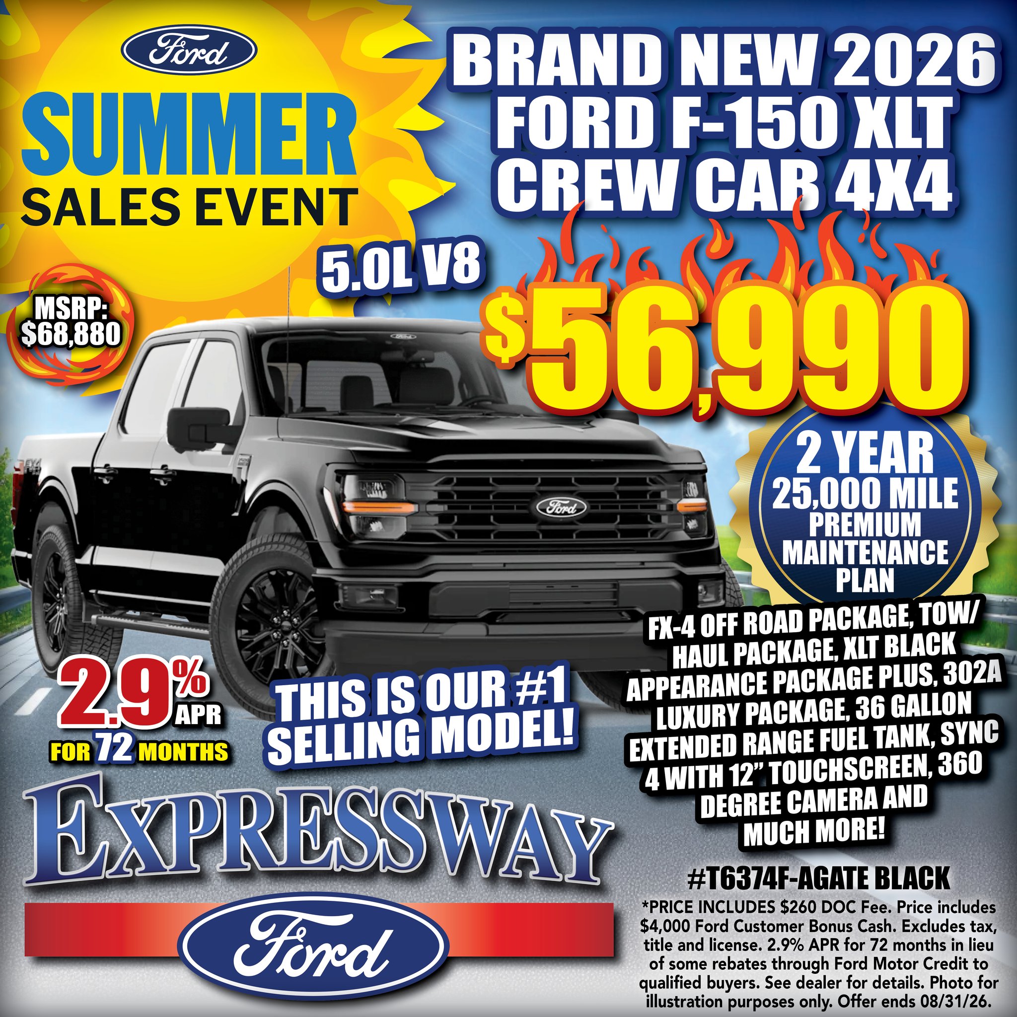 Expressway Ford Facebook ad: 2026 Ford F-150 XLT For Sale | Mount Vernon, IN Ford F-150…