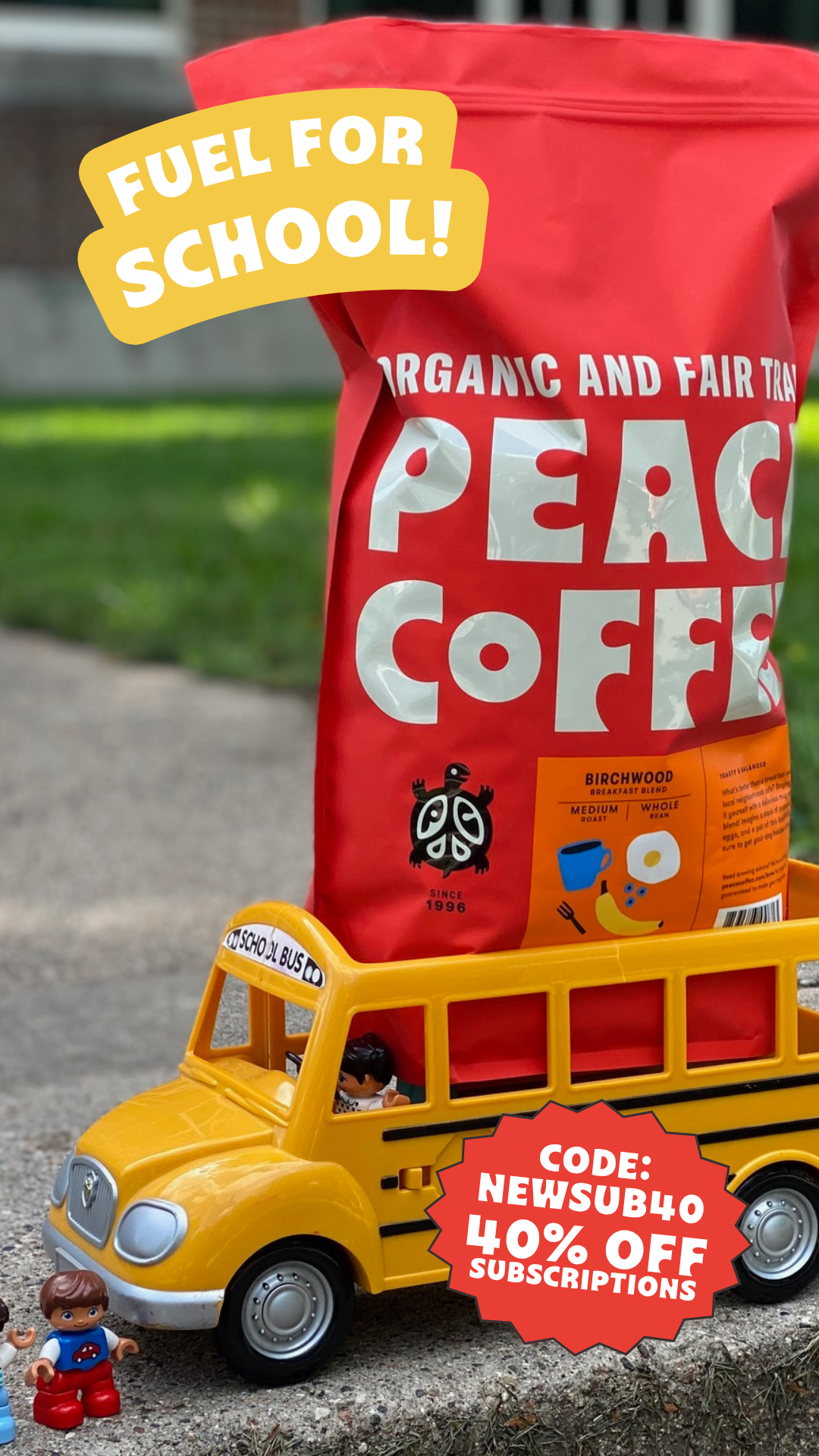 Peace Coffee Facebook ad