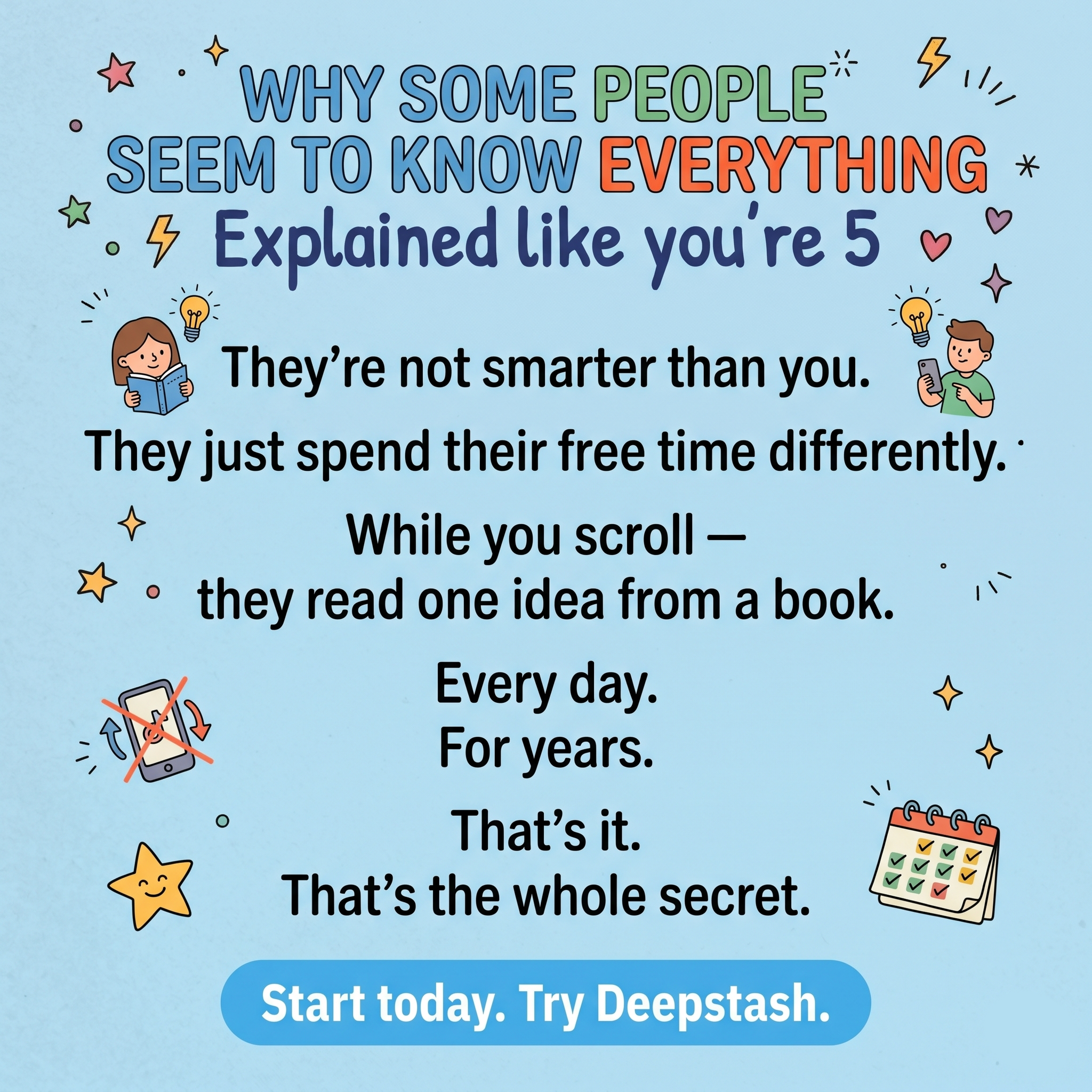 Deepstash Facebook ad