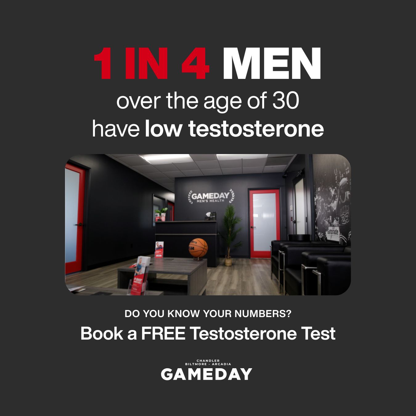 Gameday Men's Health Facebook ad