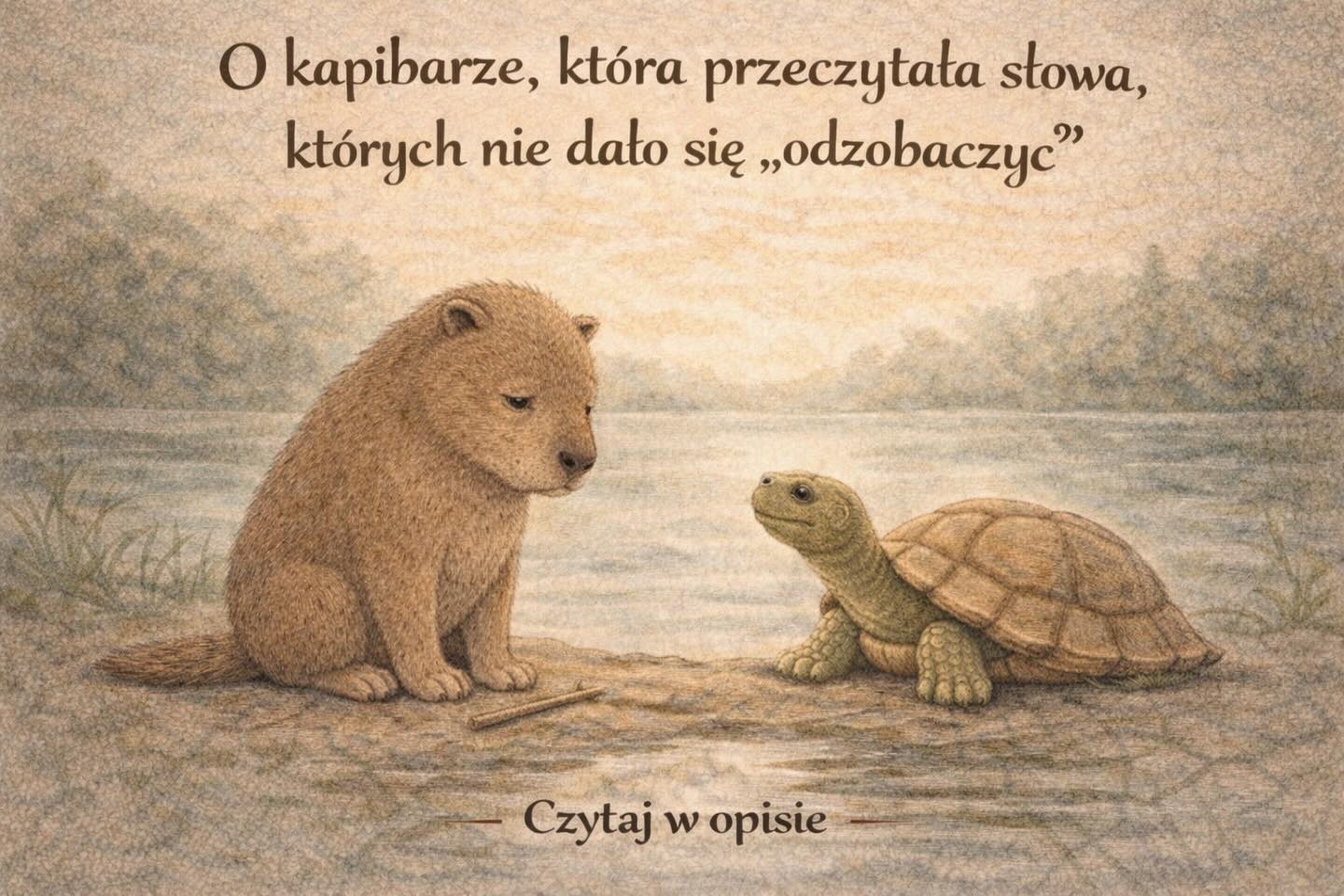 dr Puchatek Facebook ad: Bajka o kapibarze, która przeczytała słowa, których nie…