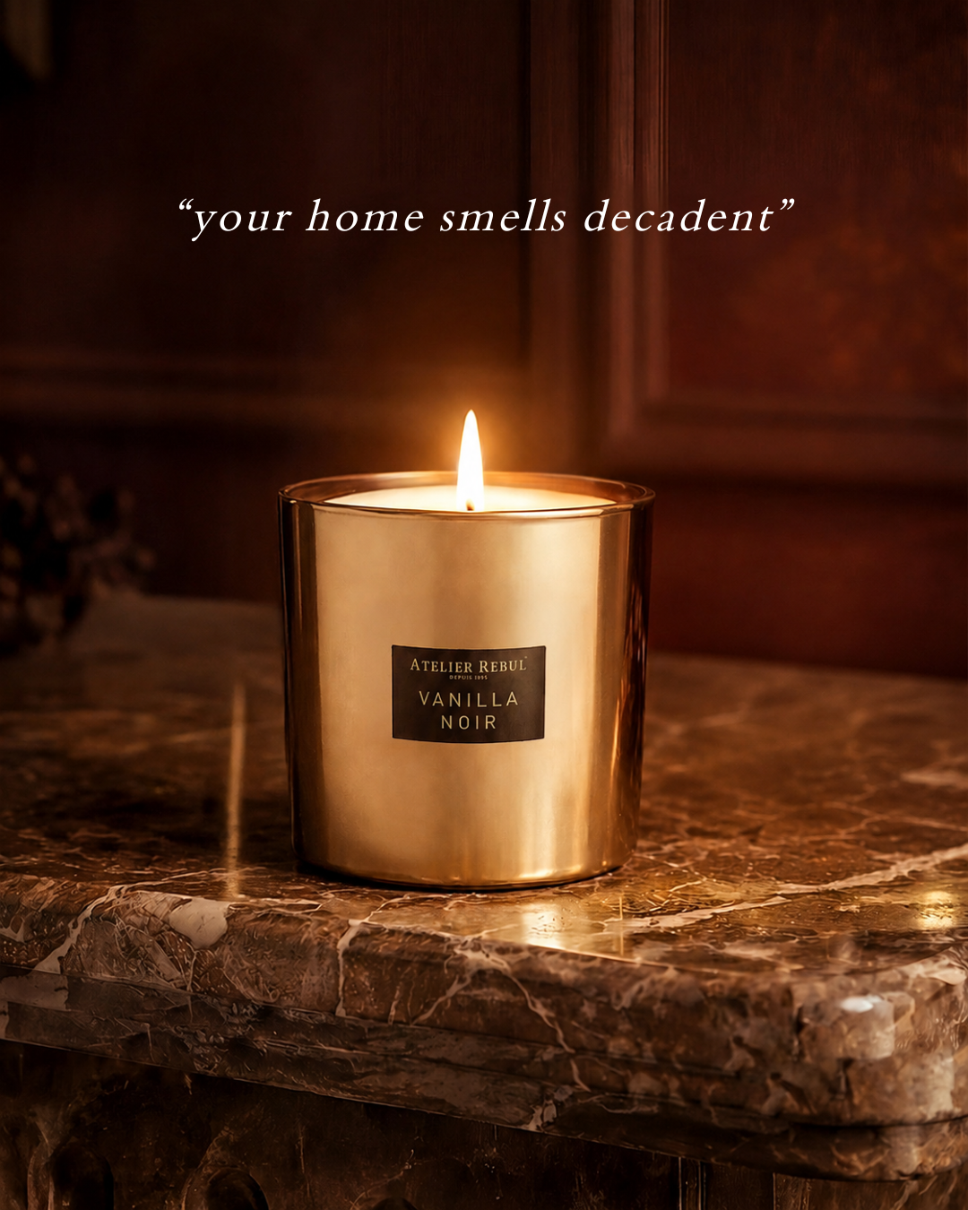 Atelier Rebul Facebook ad: Vanilla Noir - Premium Collections