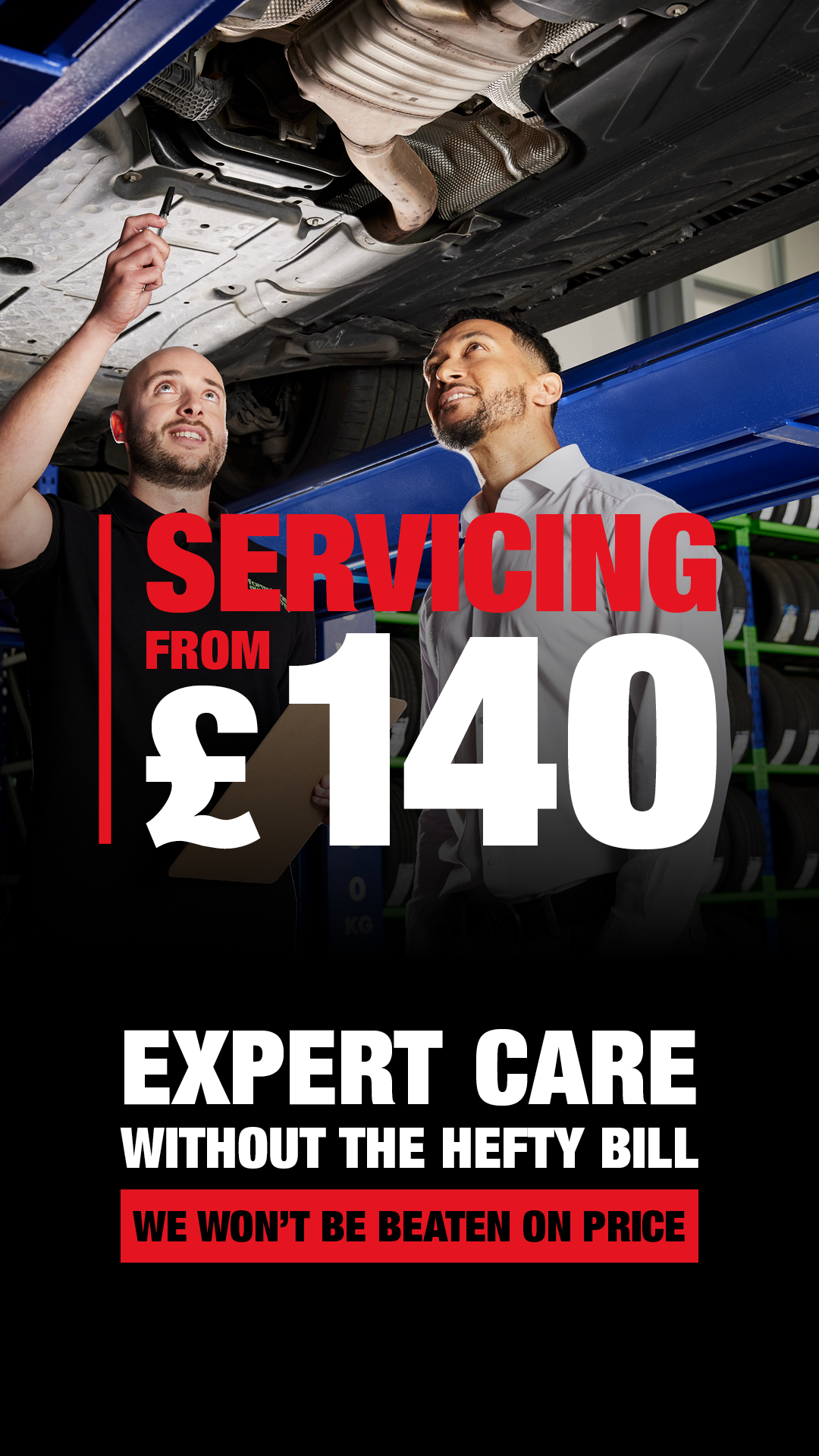 Formula One Autocentres Facebook ad: • Fast, reliable service • Keep your car in great…