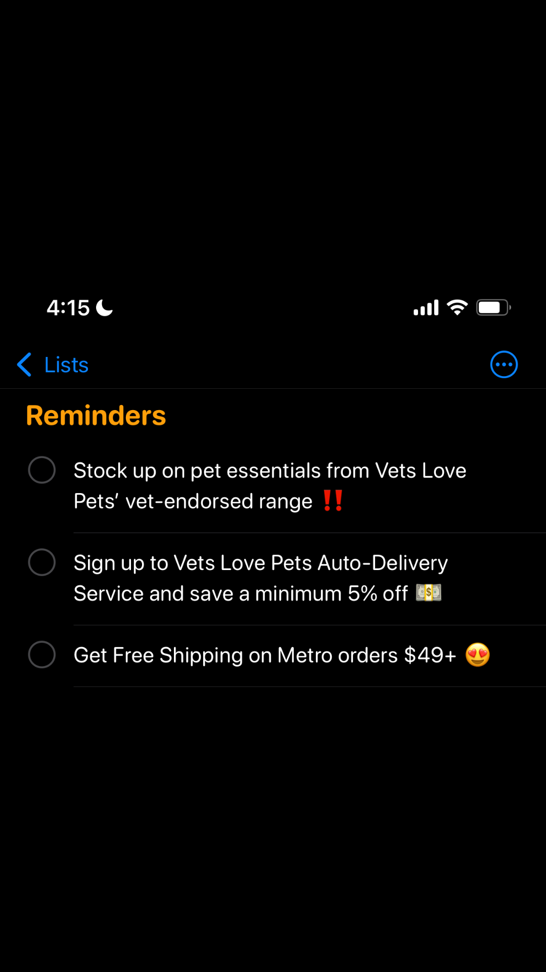Vets Love Pets Facebook ad