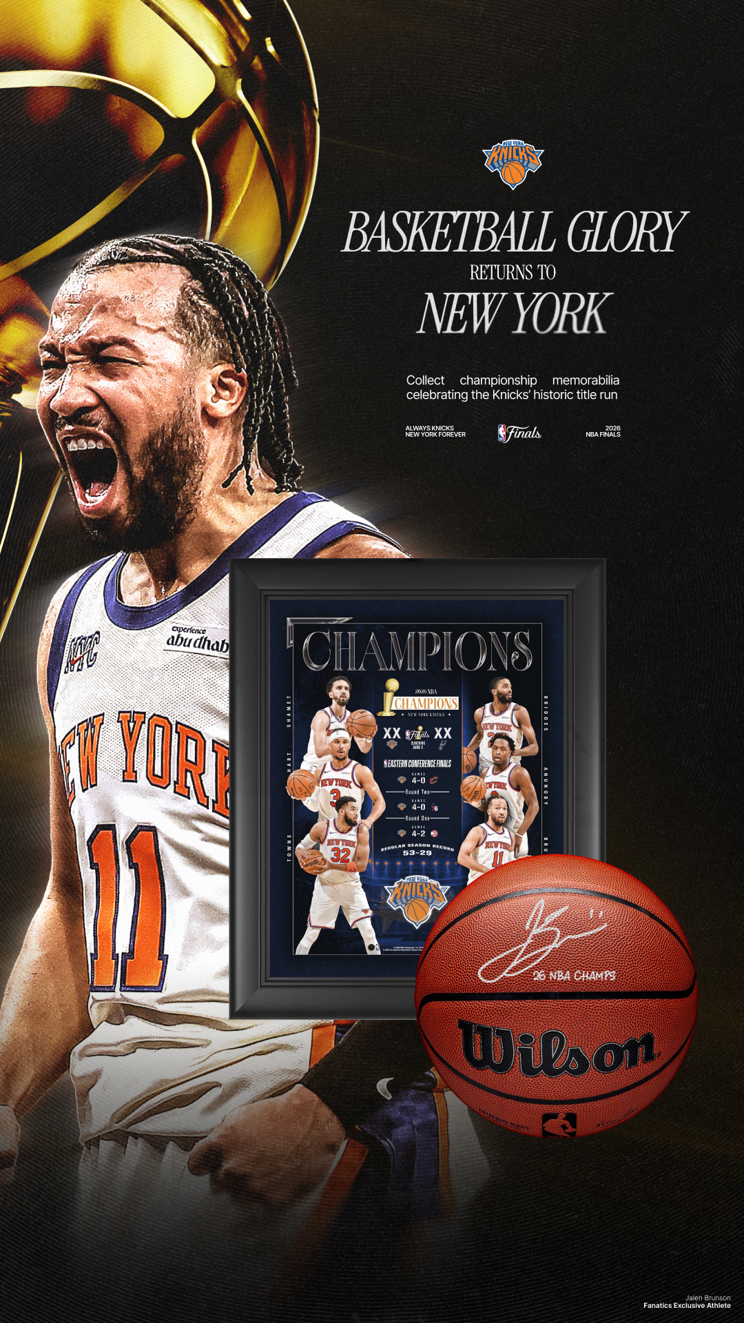 New York Knicks on Fanatics Facebook ad from Jun 14, 2026