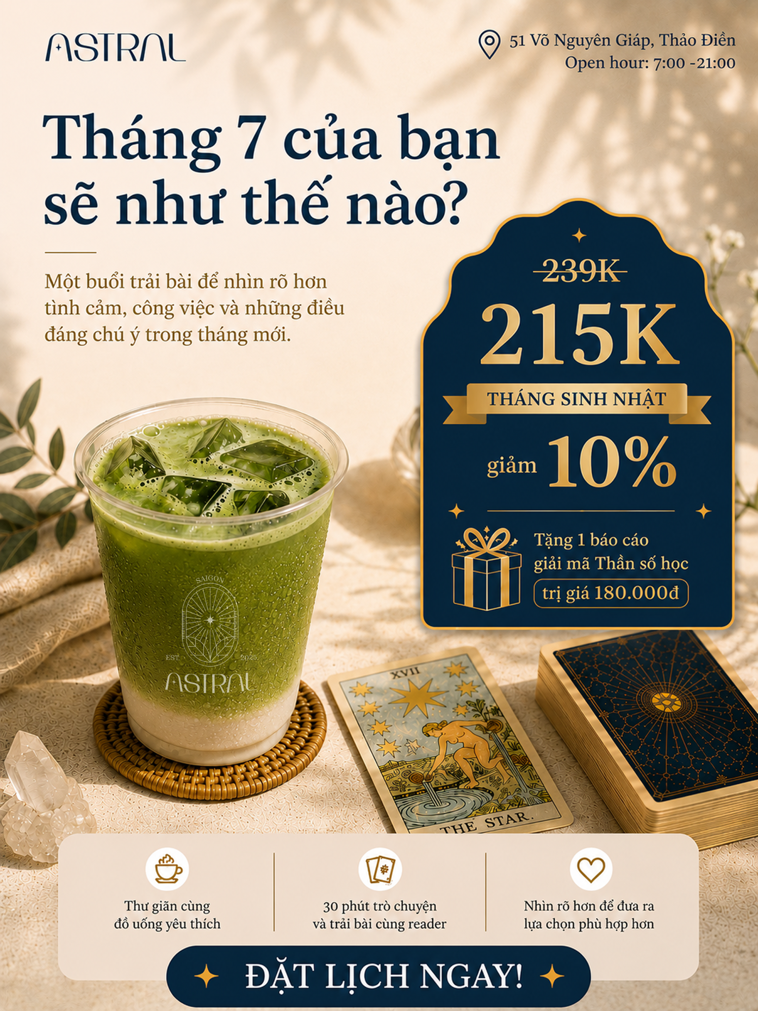 Astral Café & Patisserie Facebook ad: Ưu đãi chỉ có trong Tháng 6 này