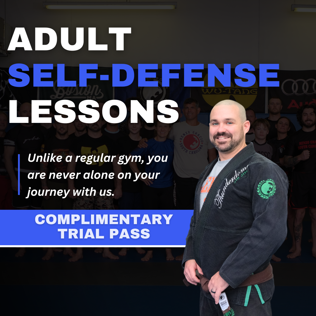 Renzo Gracie South Carolina Facebook ad: Adult Self Defense | Free Trial Pass