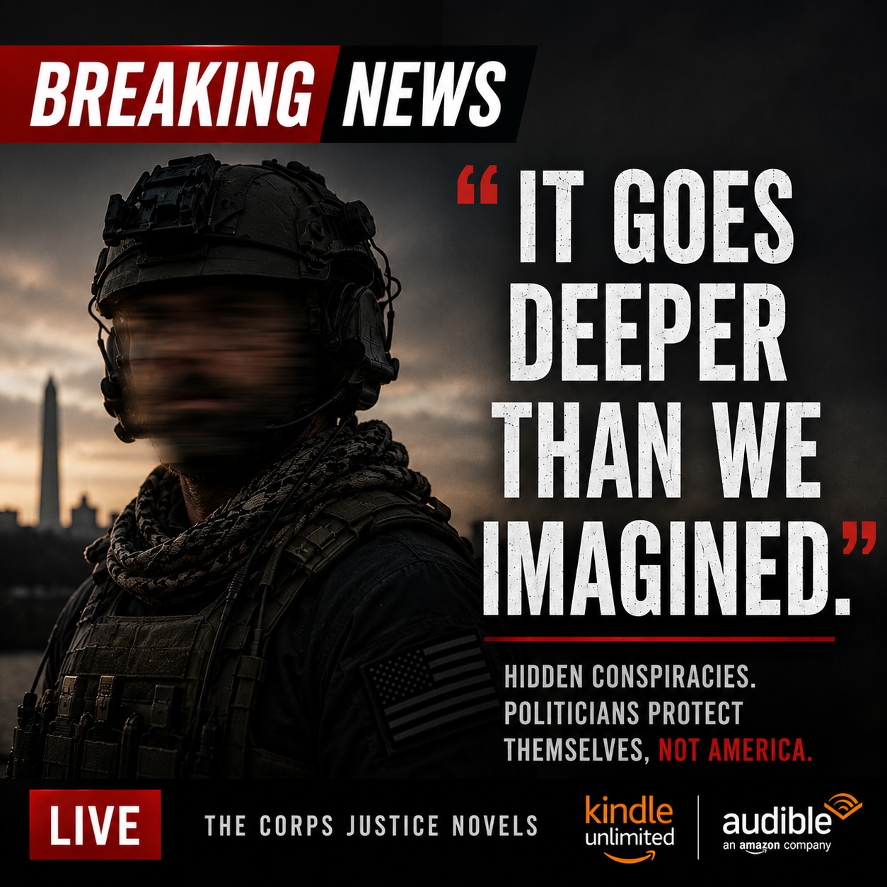 C. G. Cooper, Author Facebook ad