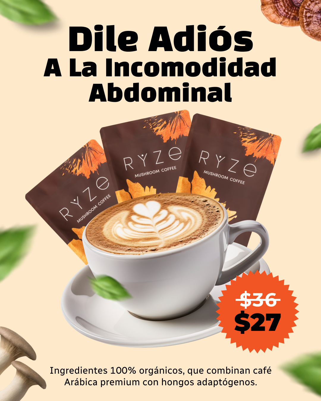 RYZE Superfoods Facebook ad