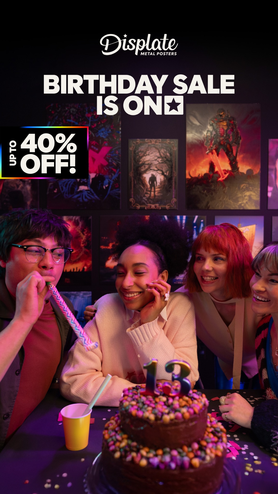 Displate Facebook ad