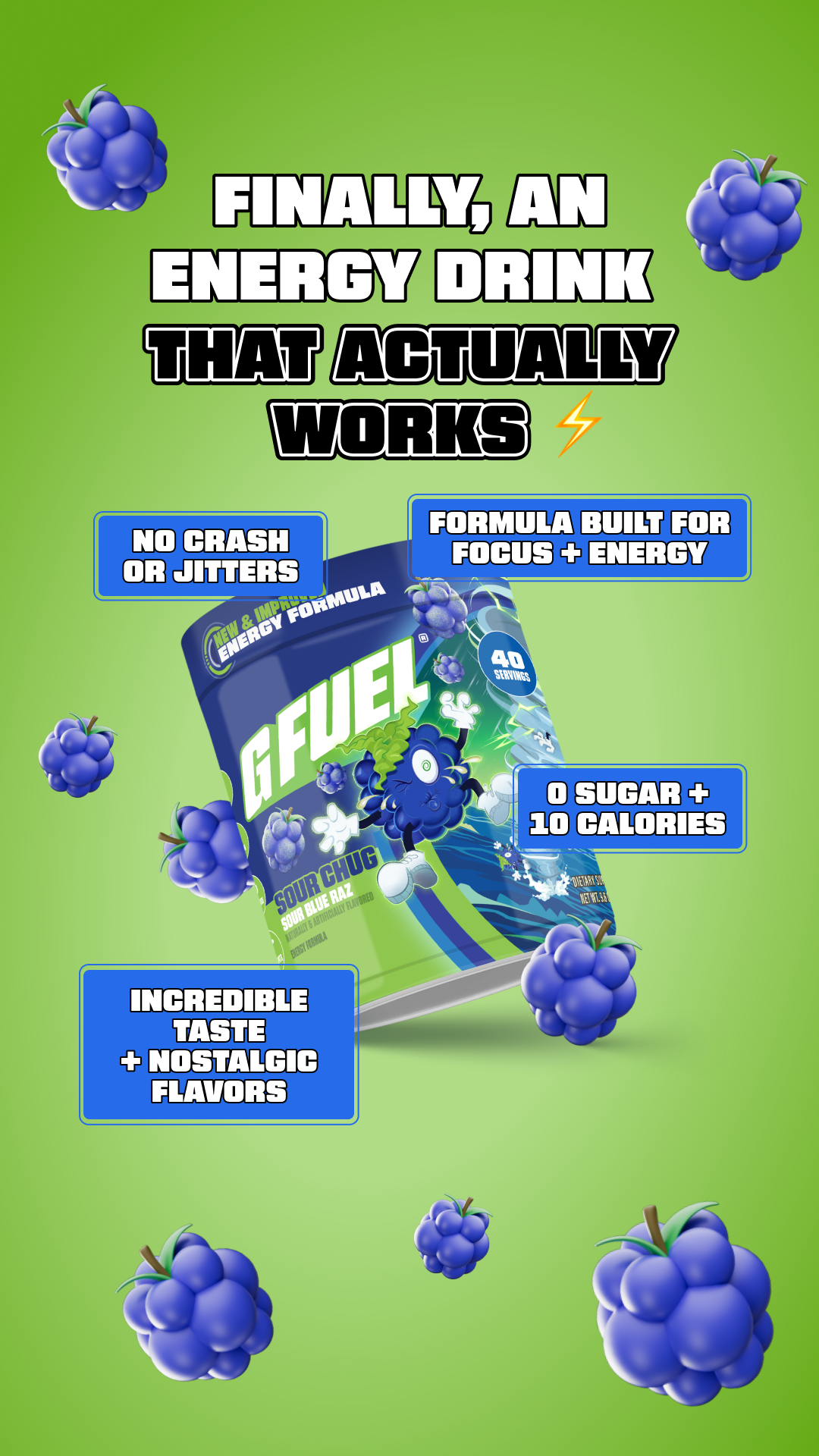 G FUEL Facebook ad