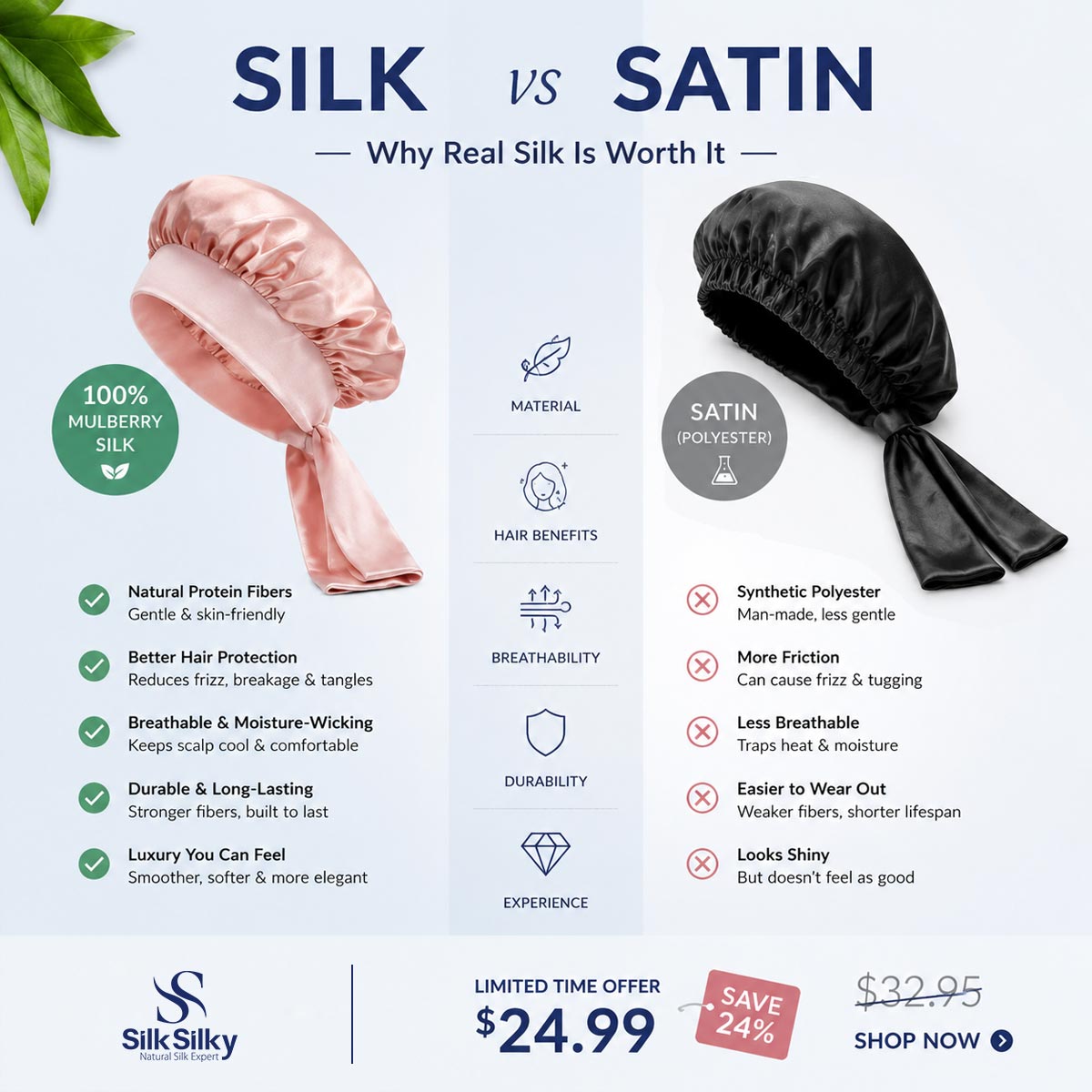 SilkSilky Pajamas Facebook ad