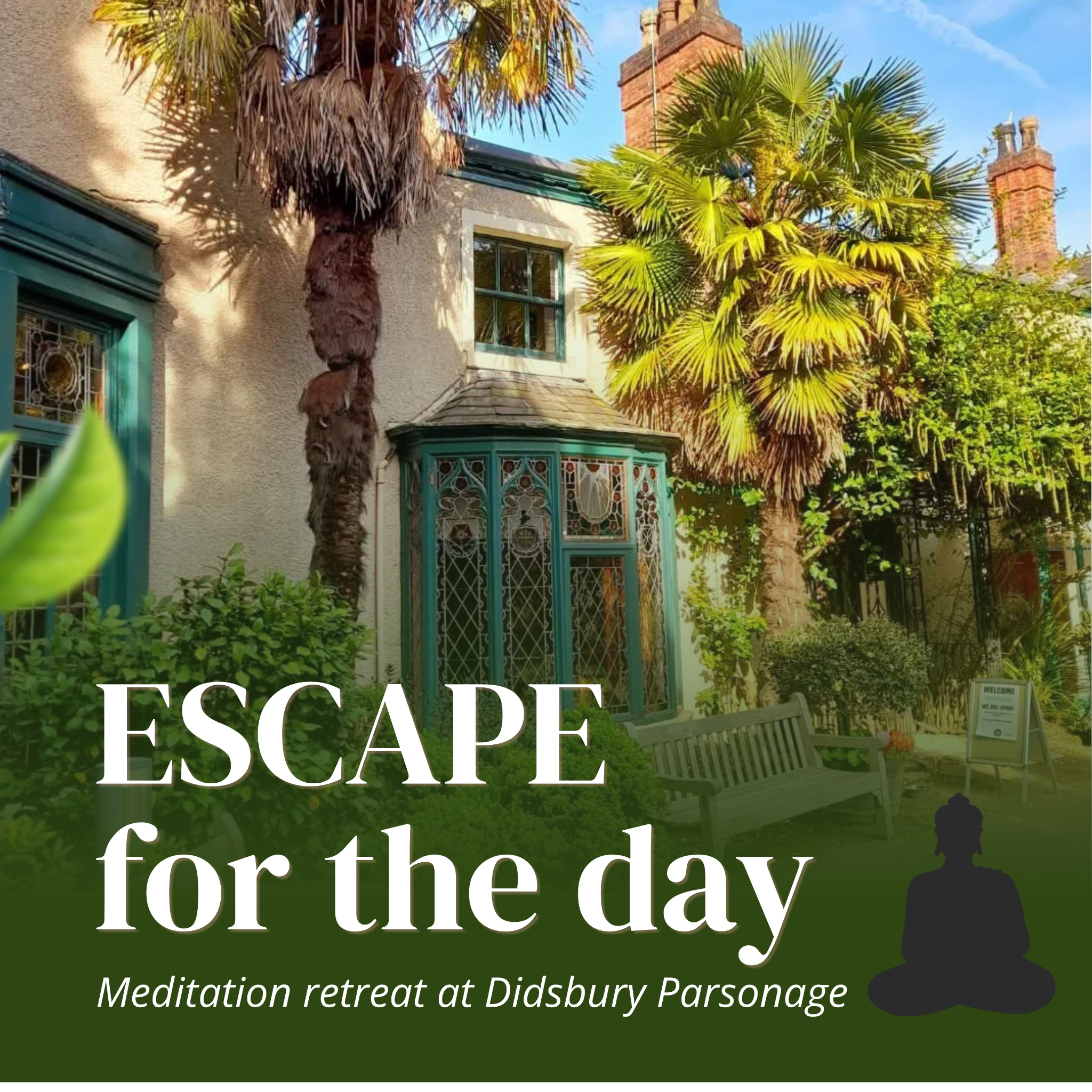 Kadampa Meditation Centre Manchester Facebook ad: Escape for the day: Retreat at Didsbury Parsonage…