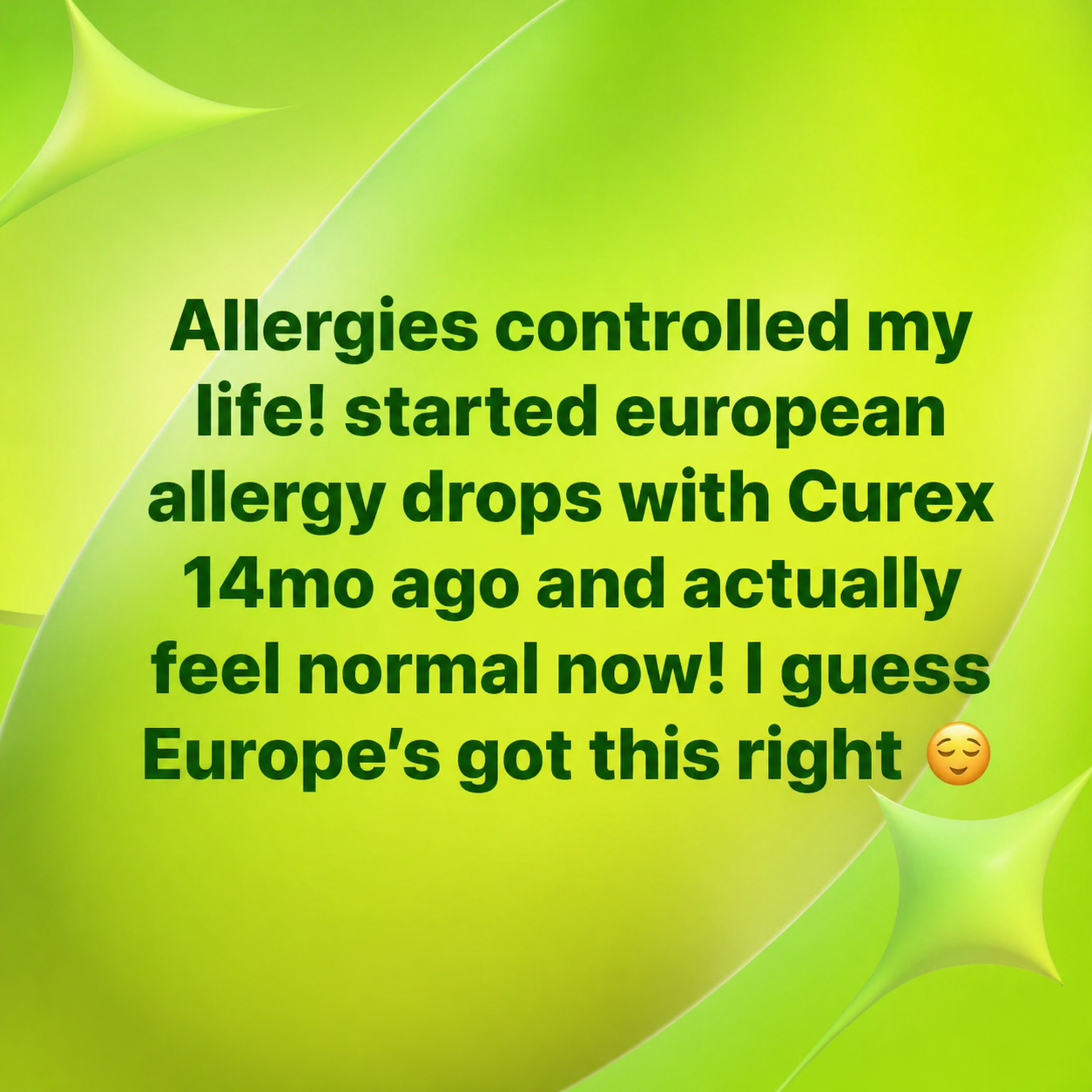 Curex Allergy Facebook ad