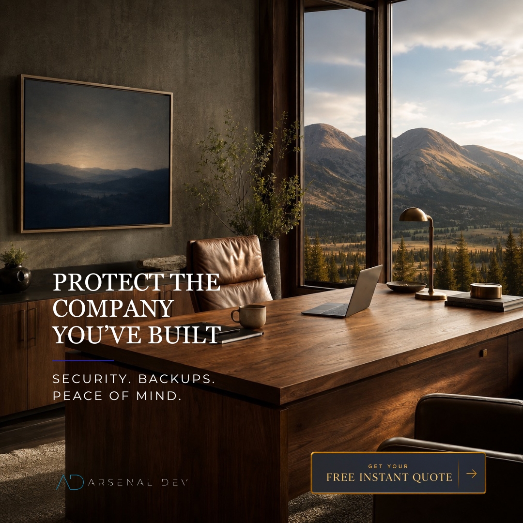 Arsenal Dev Managed Services Facebook ad: Bozeman | IT Services & Cybersecurity | Arsenal Dev