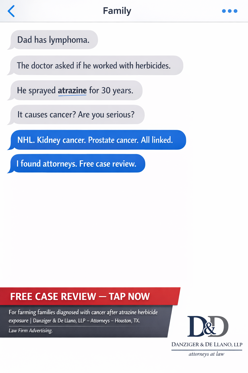 Cancer-Claims.com Facebook ad