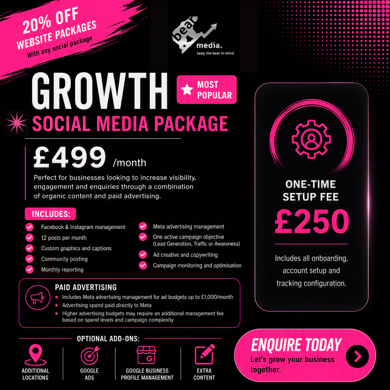 Bear Media- Digital Marketing & Web Developer- Leaflet Distribution Facebook ad