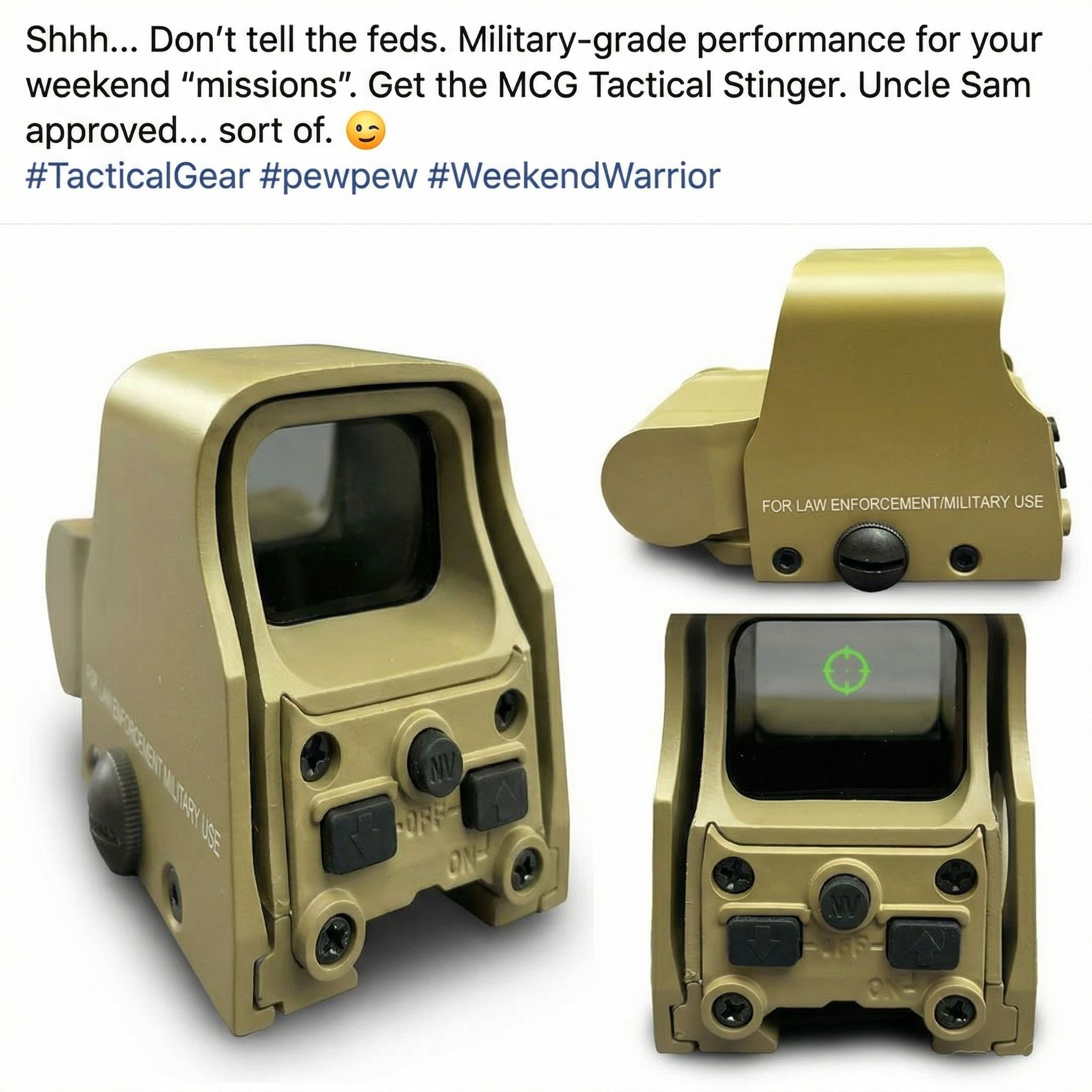 MCG Tactical Facebook ad
