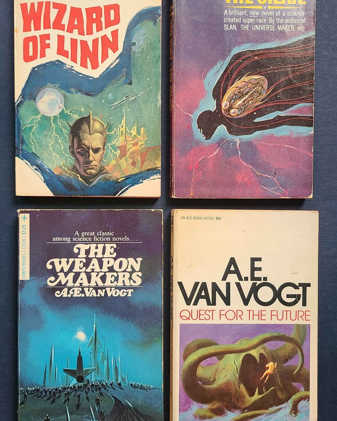 Steven Bode Facebook ad: A.E. Van Vogt 4-Book Vintage Sci-Fi Lot
