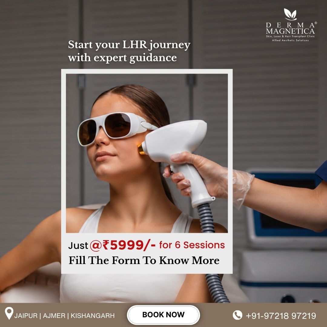 Derma Magnetica Jaipur & Ajmer Facebook ad: Laser Hair Reduction @ ₹5999