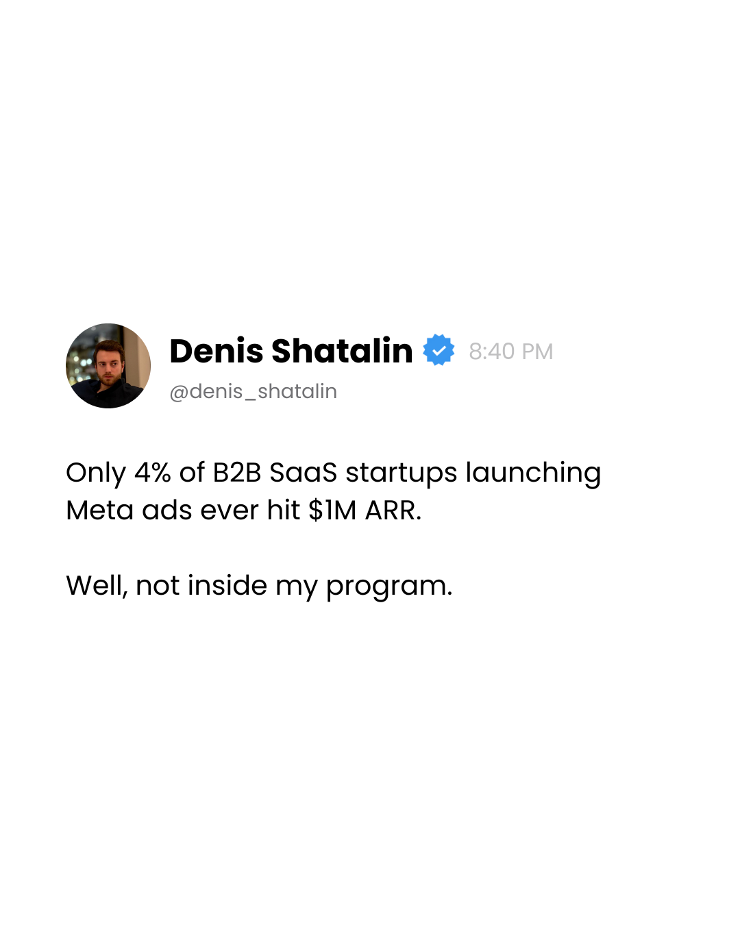 SaaS Camp Facebook ad: Paid GTM Advisory for B2B SaaS